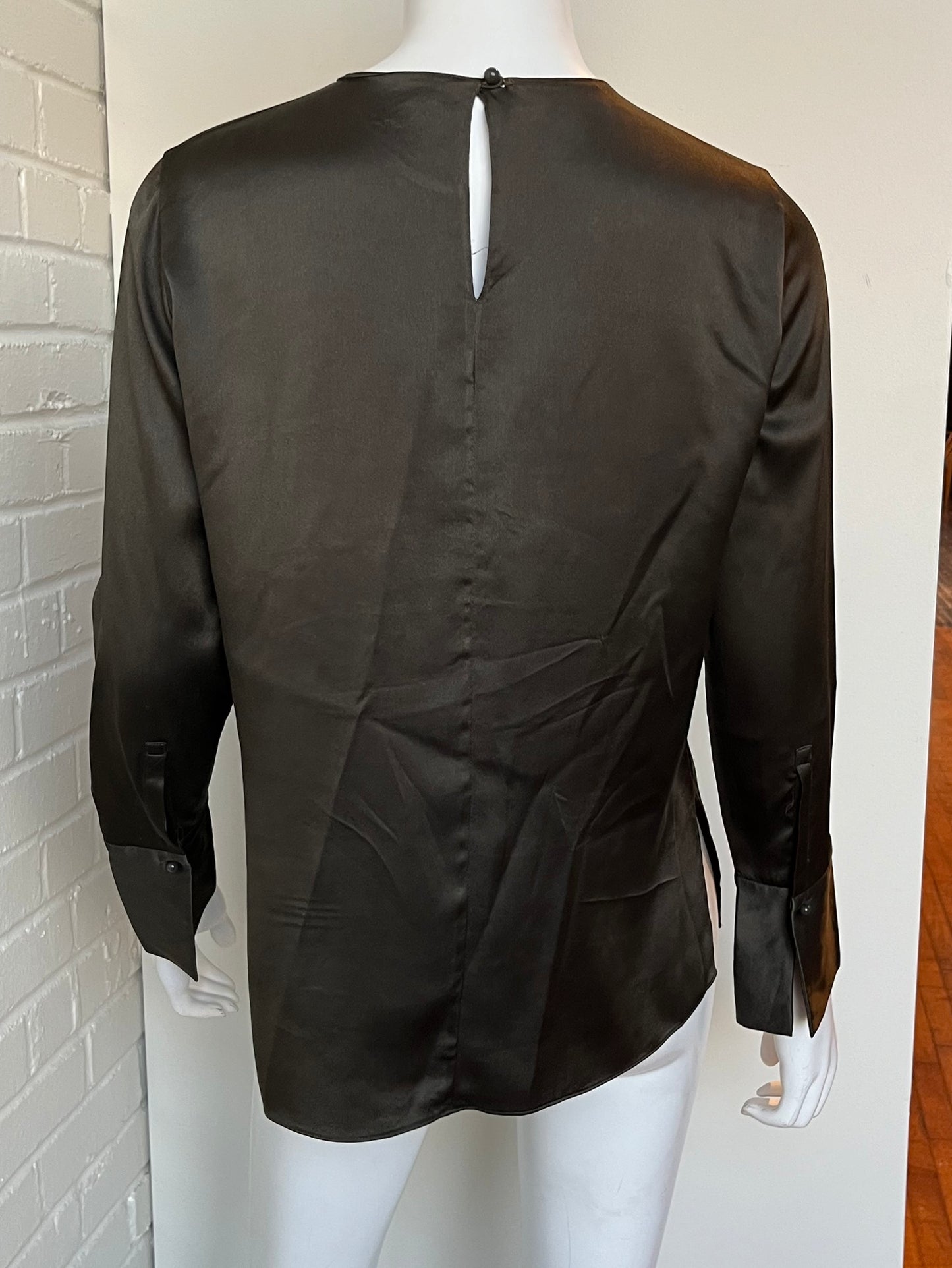 Silk Crewneck Blouse Size 2
