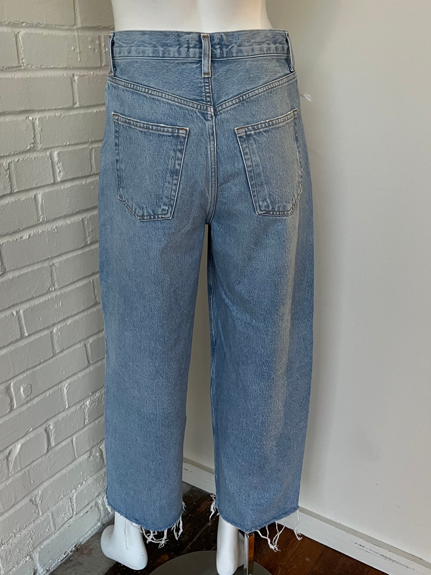 Dagna Pleated Straight Leg Jeans Size 24