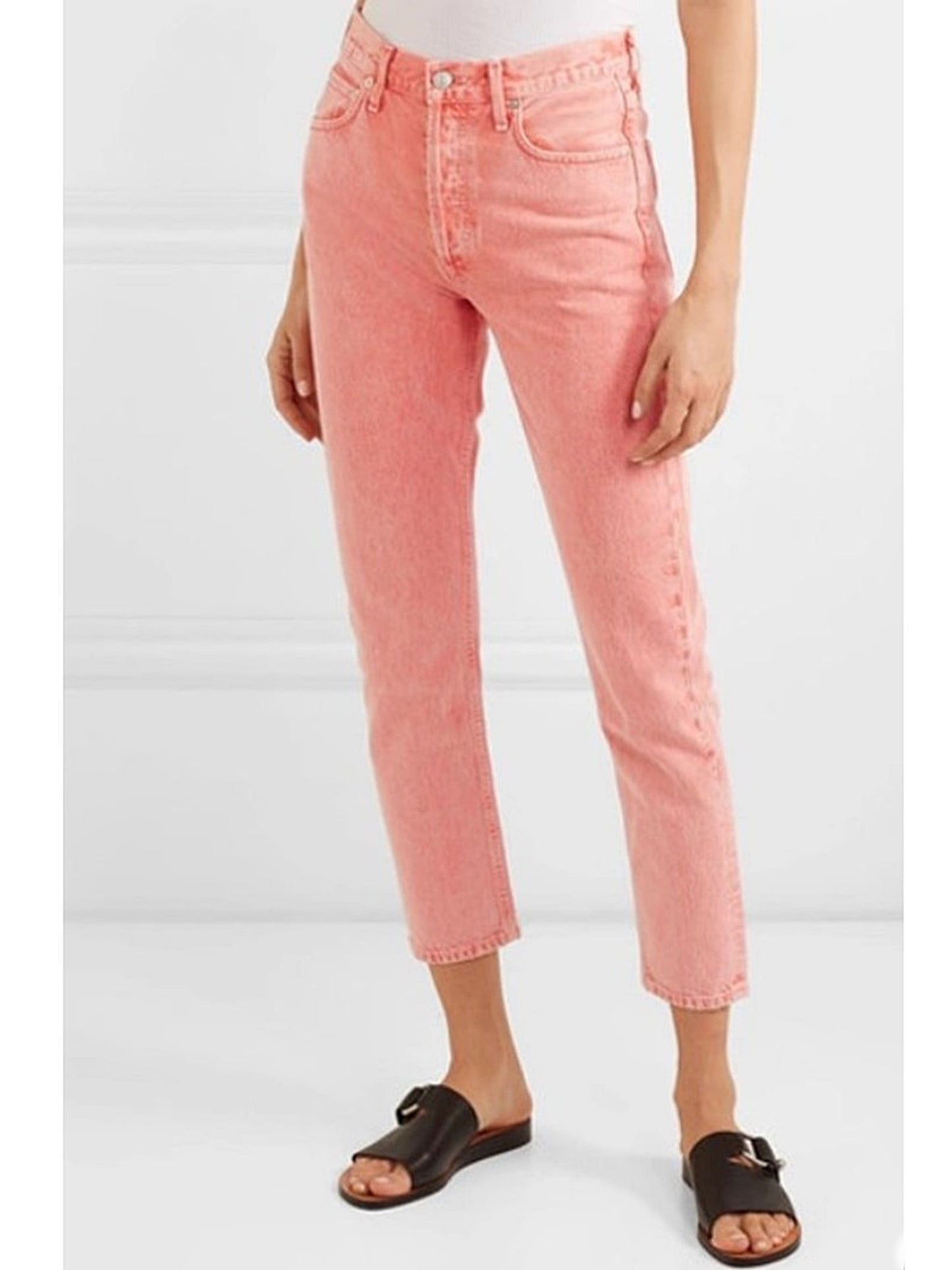 Jamie High Rise Crop Jeans Size 24