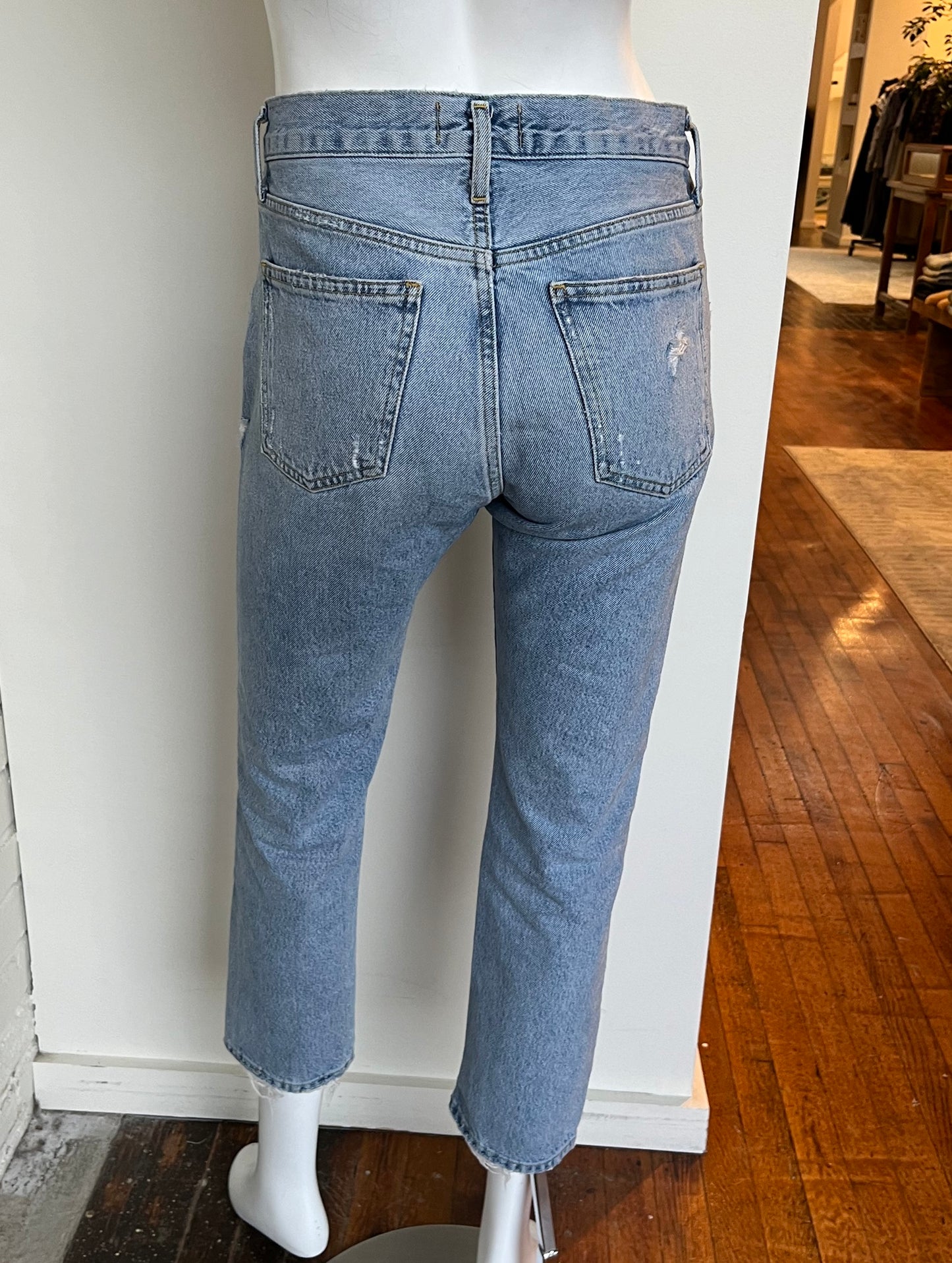 Parker Mid Rise Straight Leg Jeans Size 23