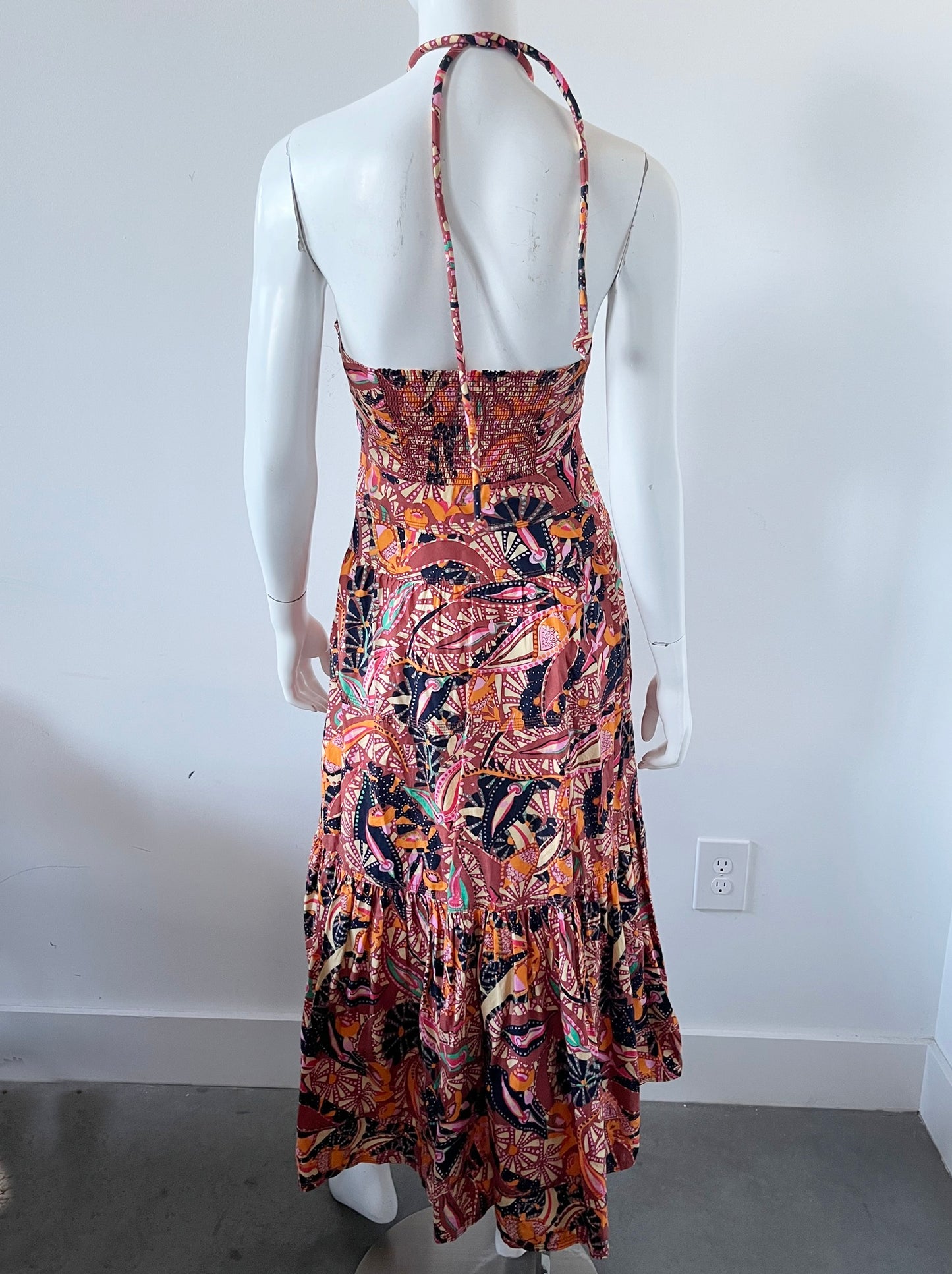 Adelle Halter Maxi Dress Size 4