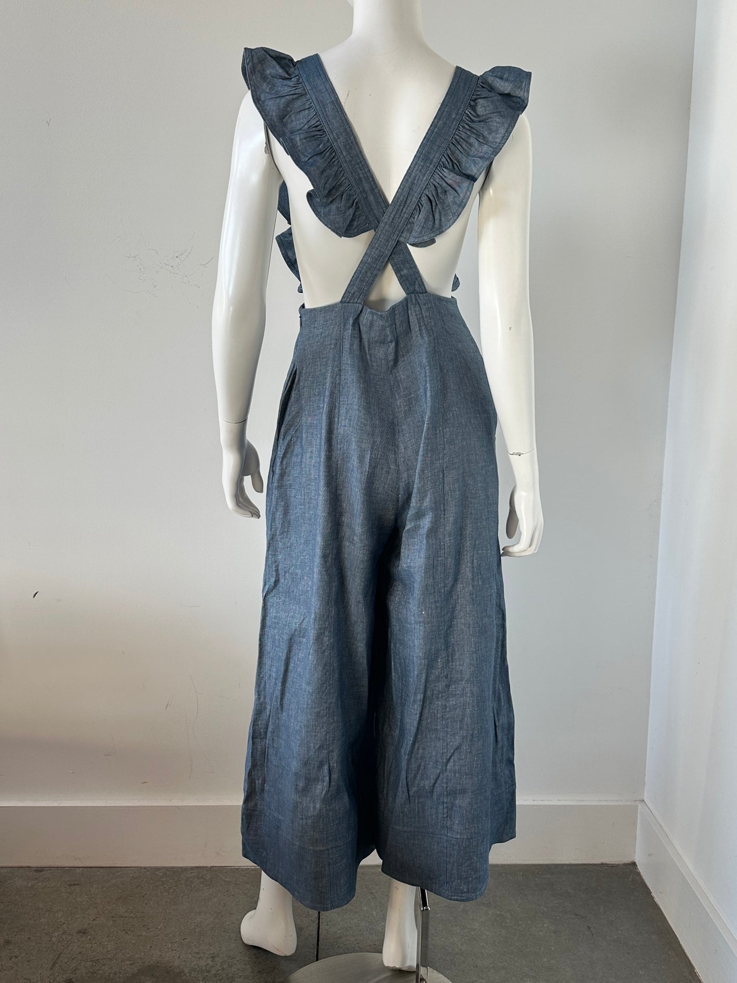 Amy Chambray Jumpsuit Size 4