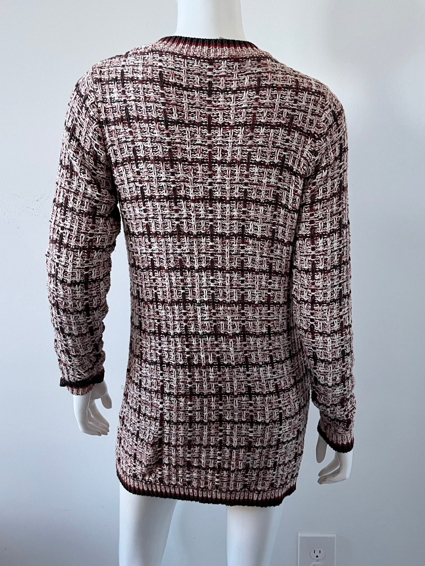 Texture Stitch Long Jacket Size Small