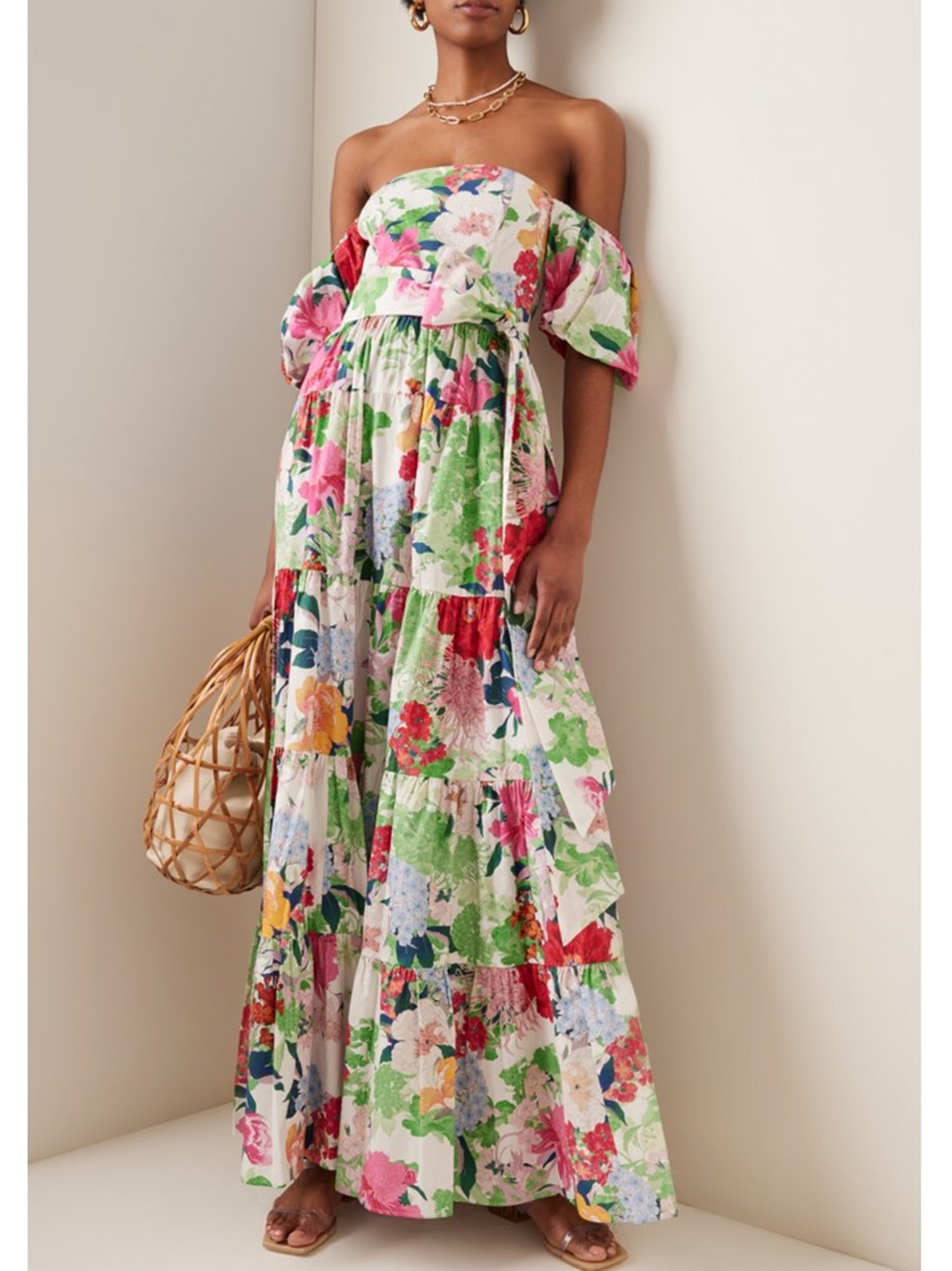 Wethersfield Floral Printed Cotton Dress Size 6