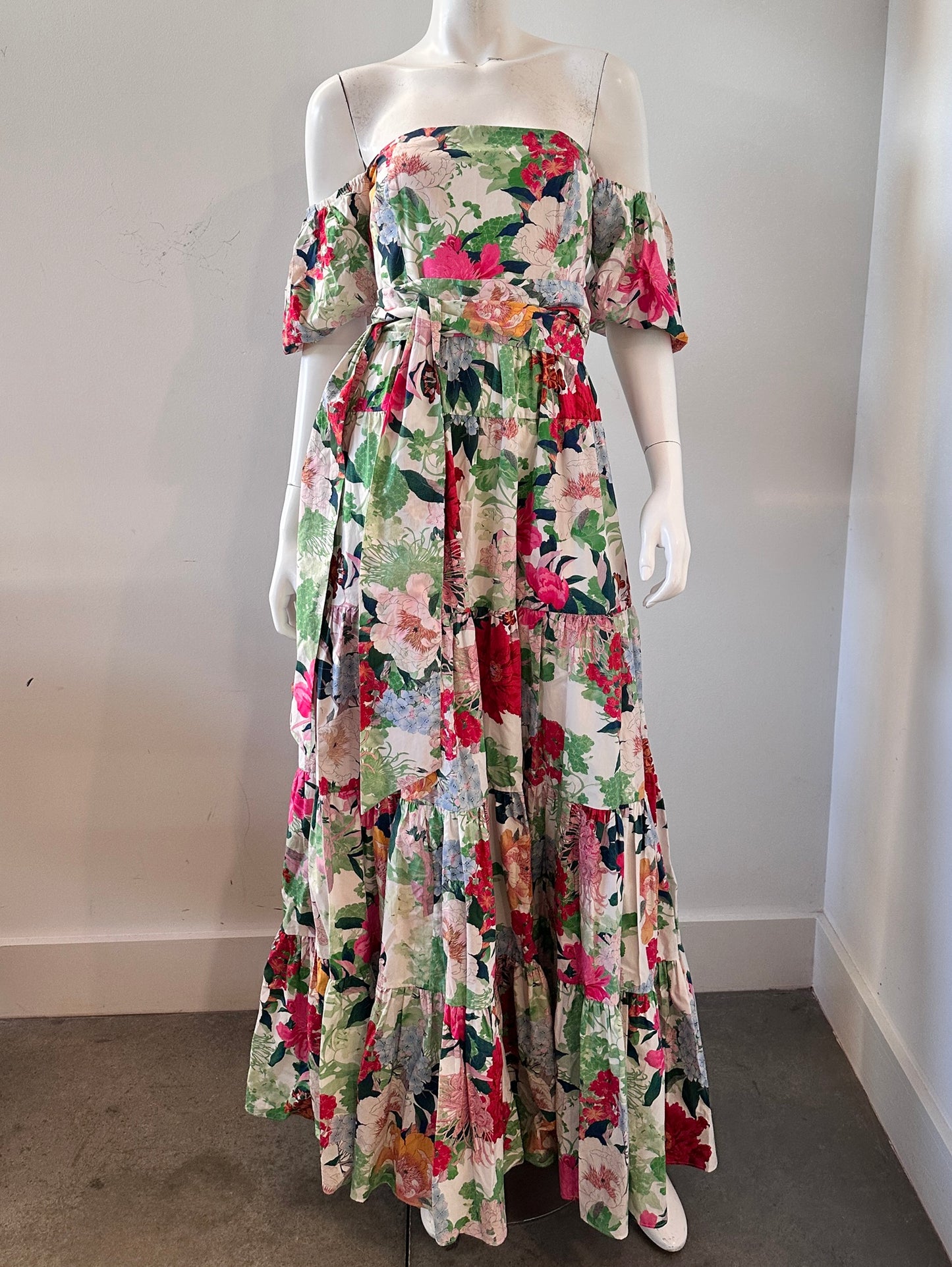 Wethersfield Floral Printed Cotton Dress Size 6