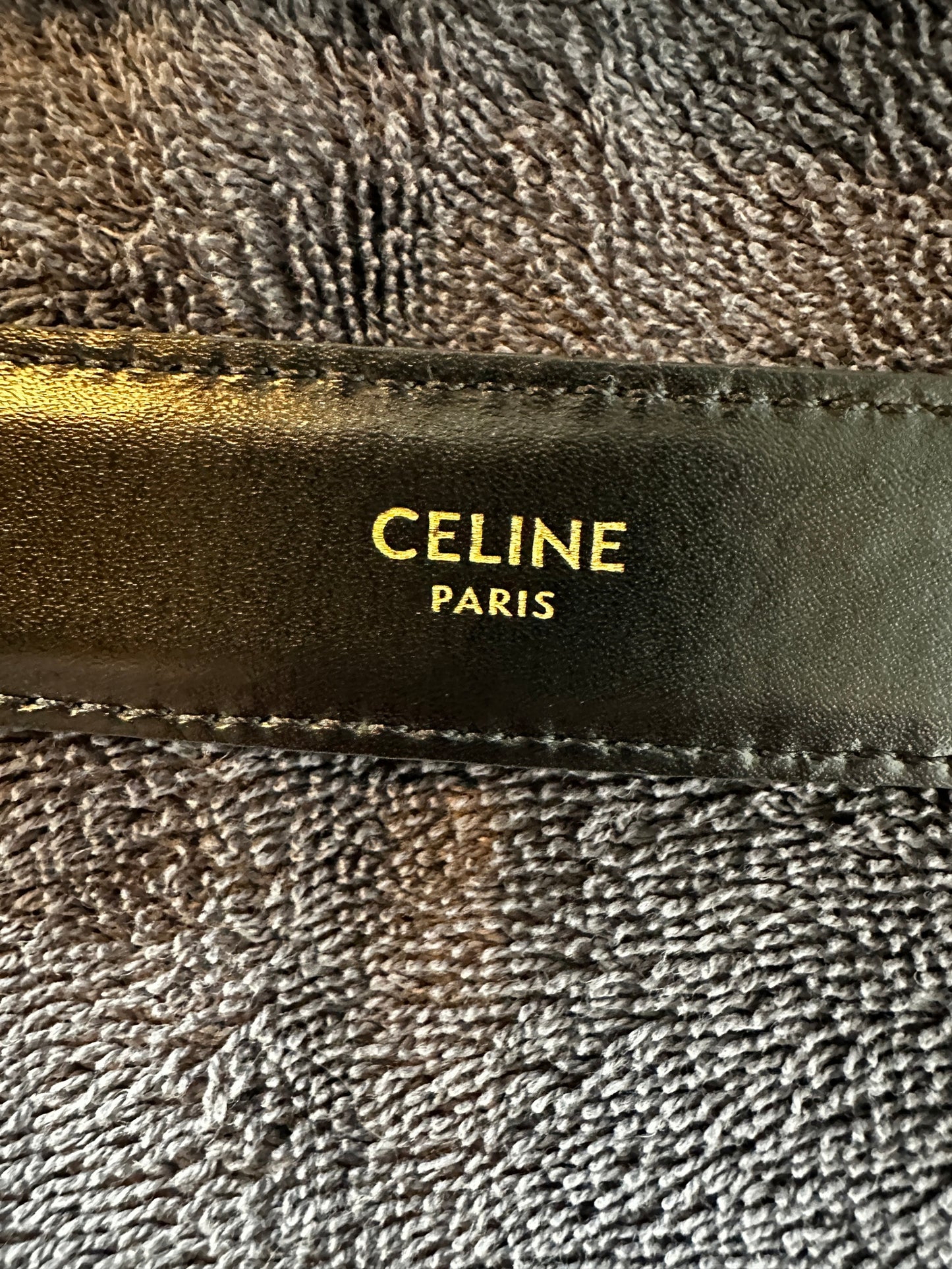Triomphe Logo Leather Belt Size XS