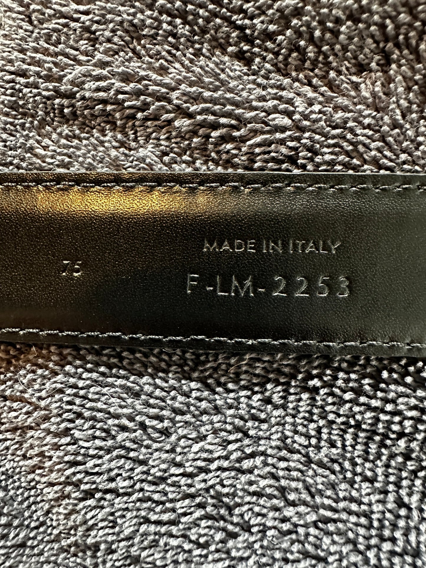 Triomphe Logo Leather Belt Size XS