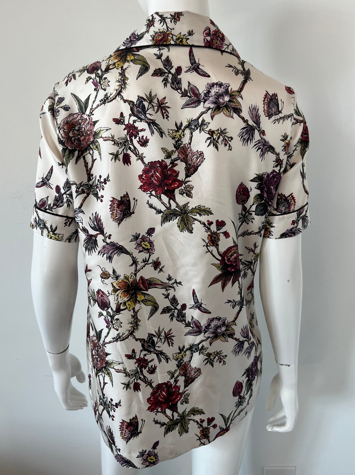 Chez Moi Short Sleeve Blouse Size 2