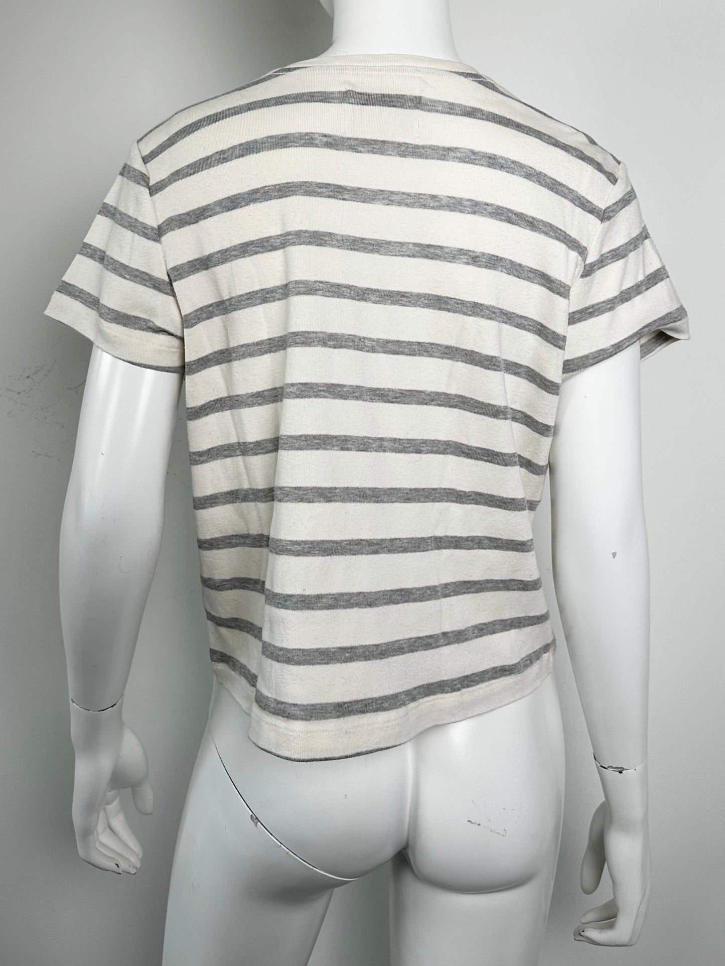 Kyle Cotton Striped Tee Size Medium