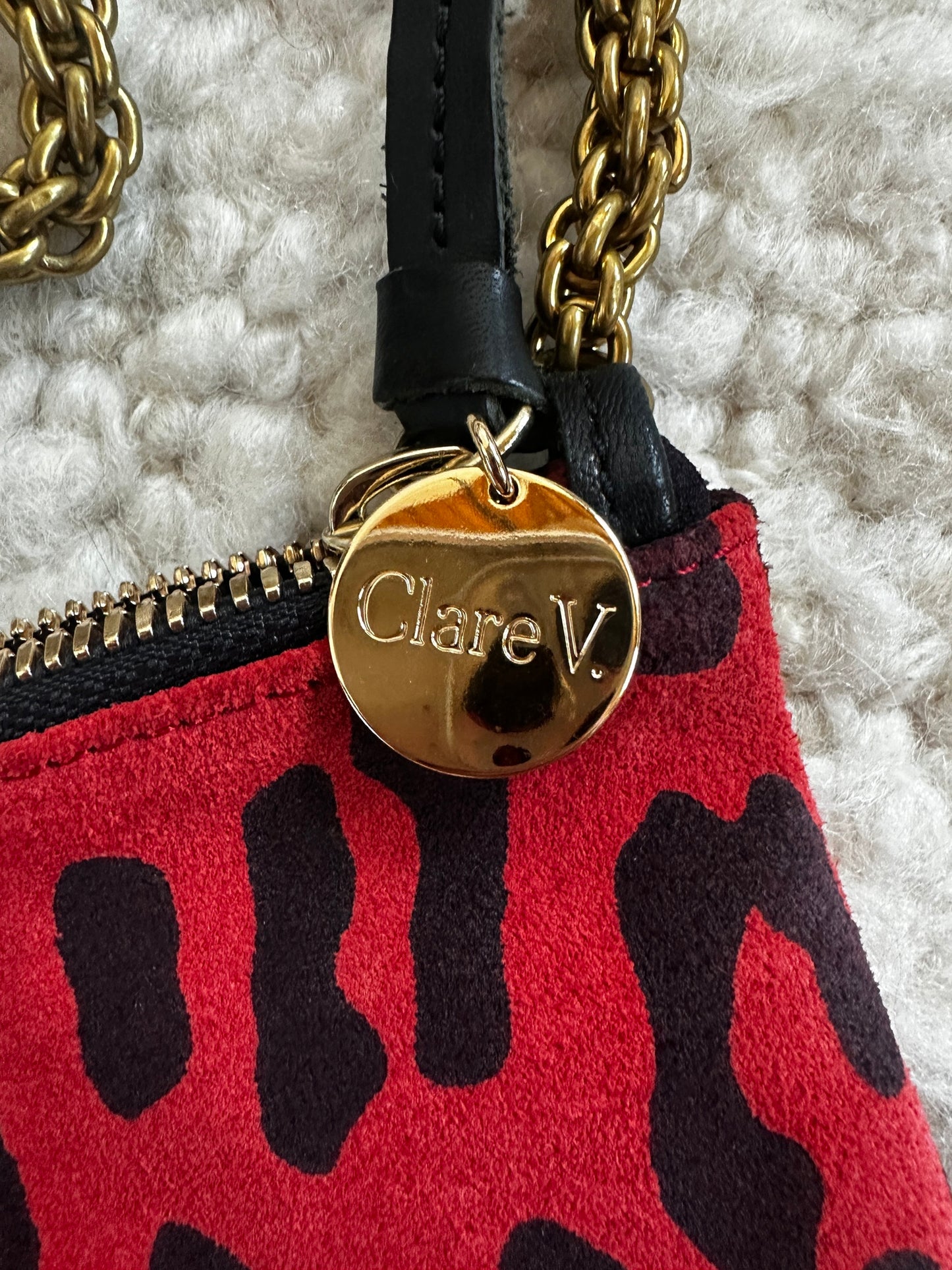 Red Leopard Handbag