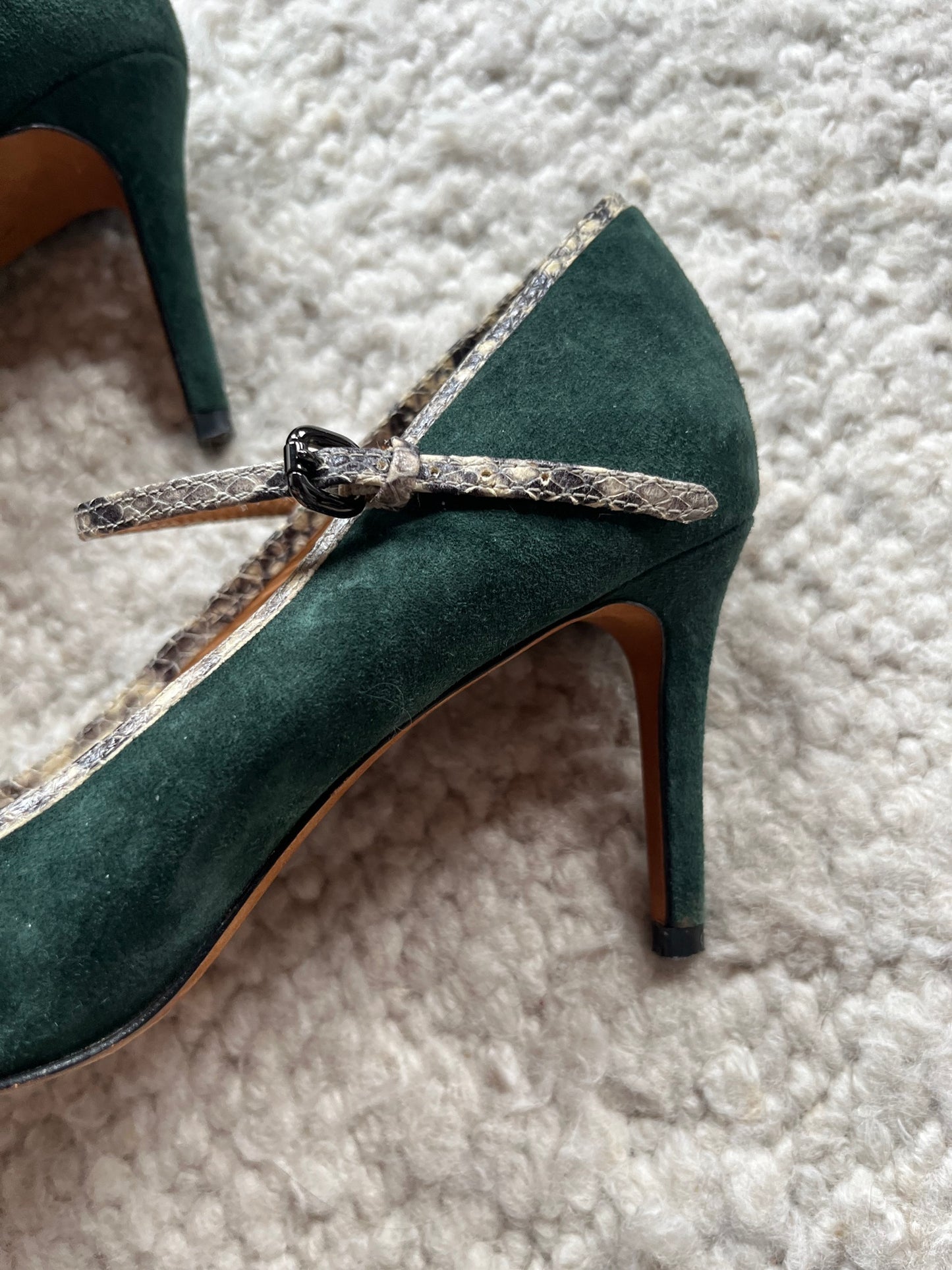 Suede Mary Jane Pumps Size 6.5