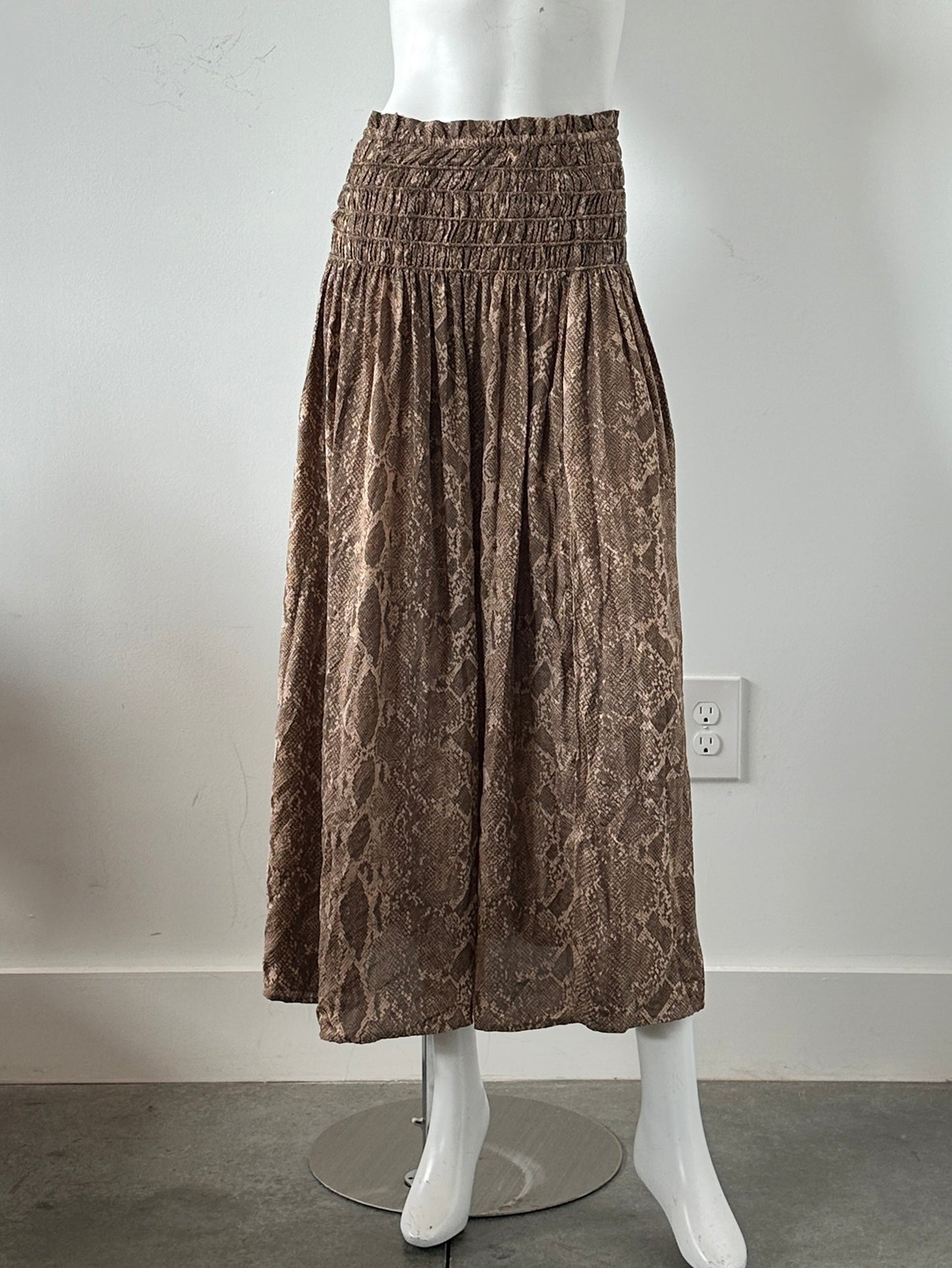 Snake Print Skirt Size Small