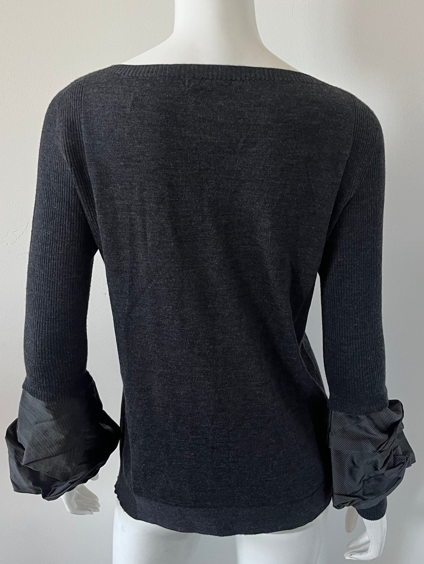 Wool Sweater with Sleeve Detailing Size Medium