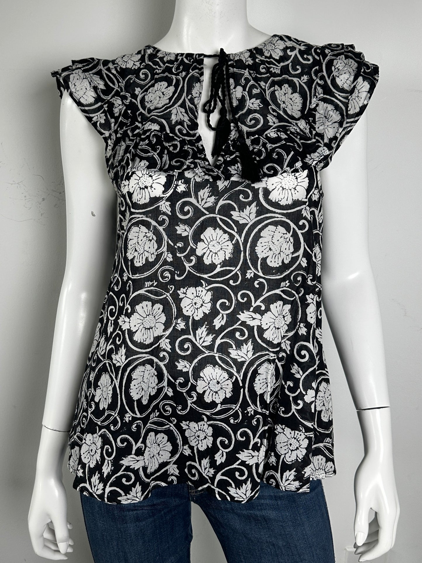 Antoinette Printed Top Size XS