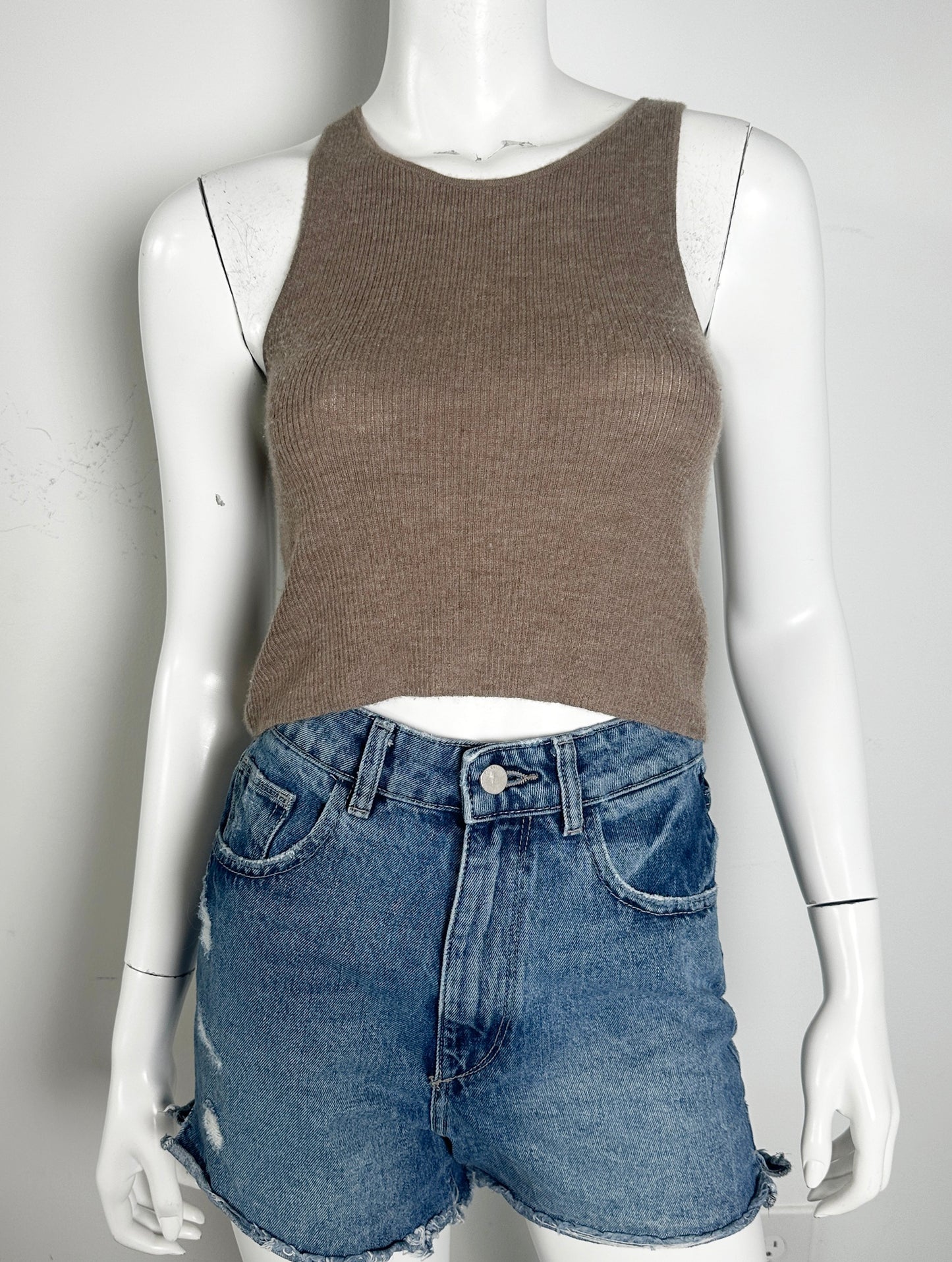 Ines Cashmere Ribbed Tank Size XS/Small