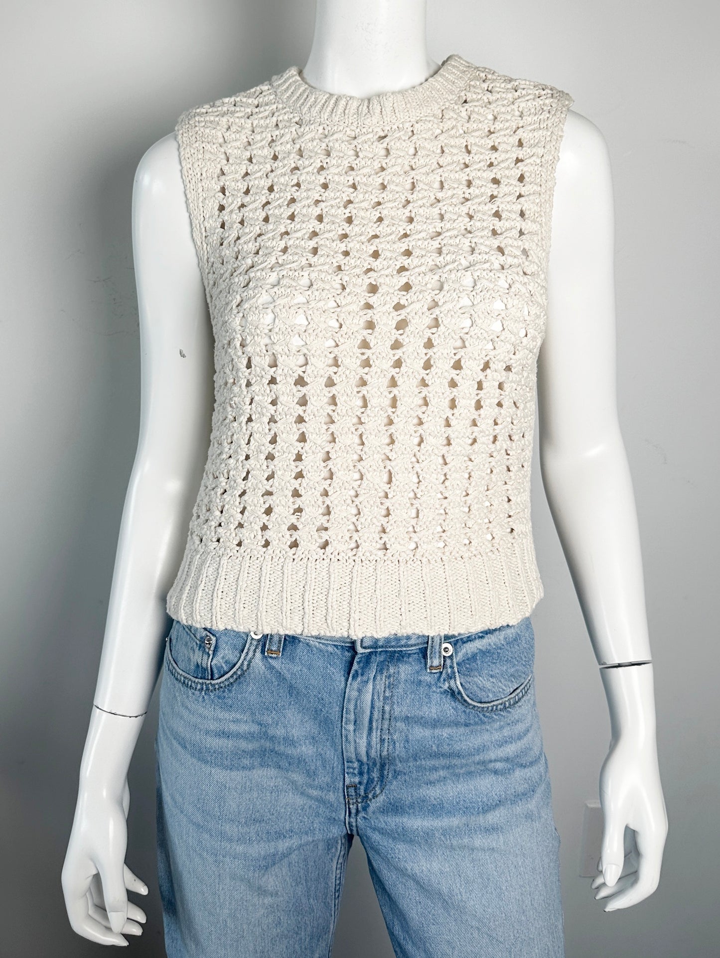 Tape Yarn Sweater Vest Size XS