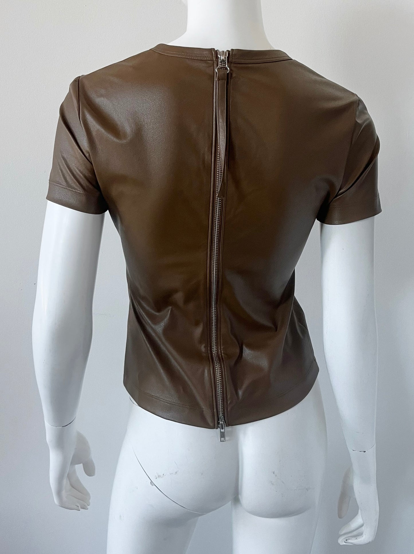 Faux Leather Shell Size Small