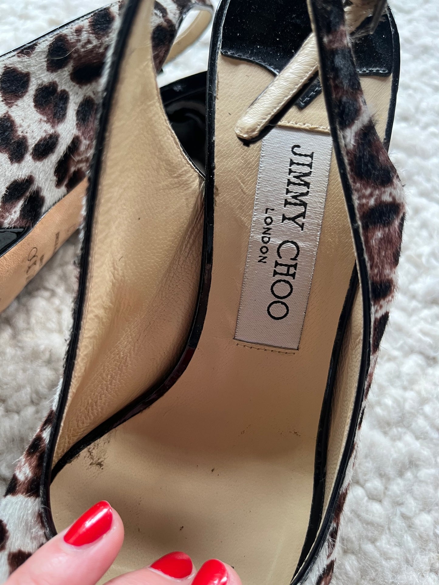 Nova Calfhair Slingback Pumps Size 37