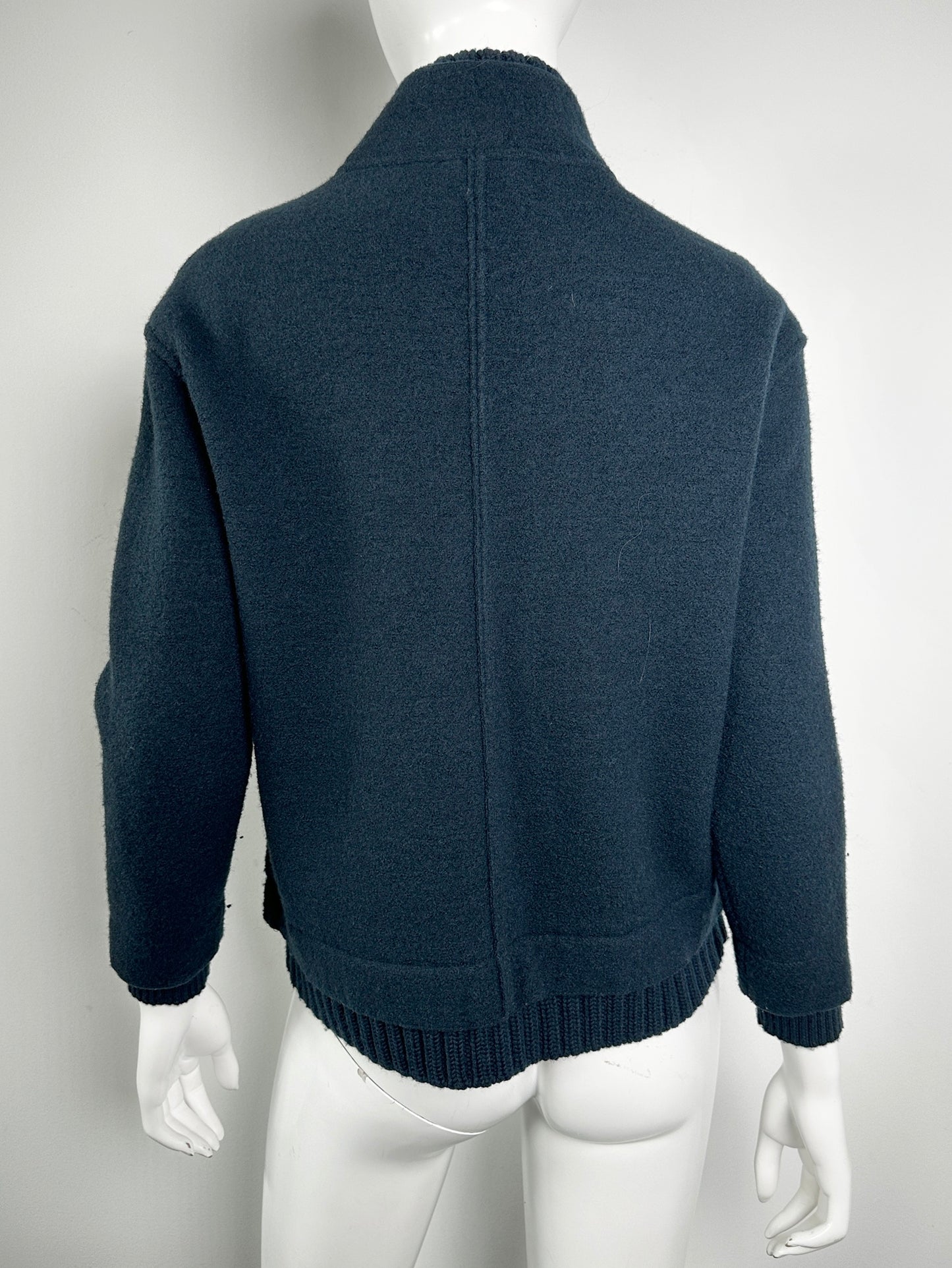 Zip Front Wool Jacket Size XS