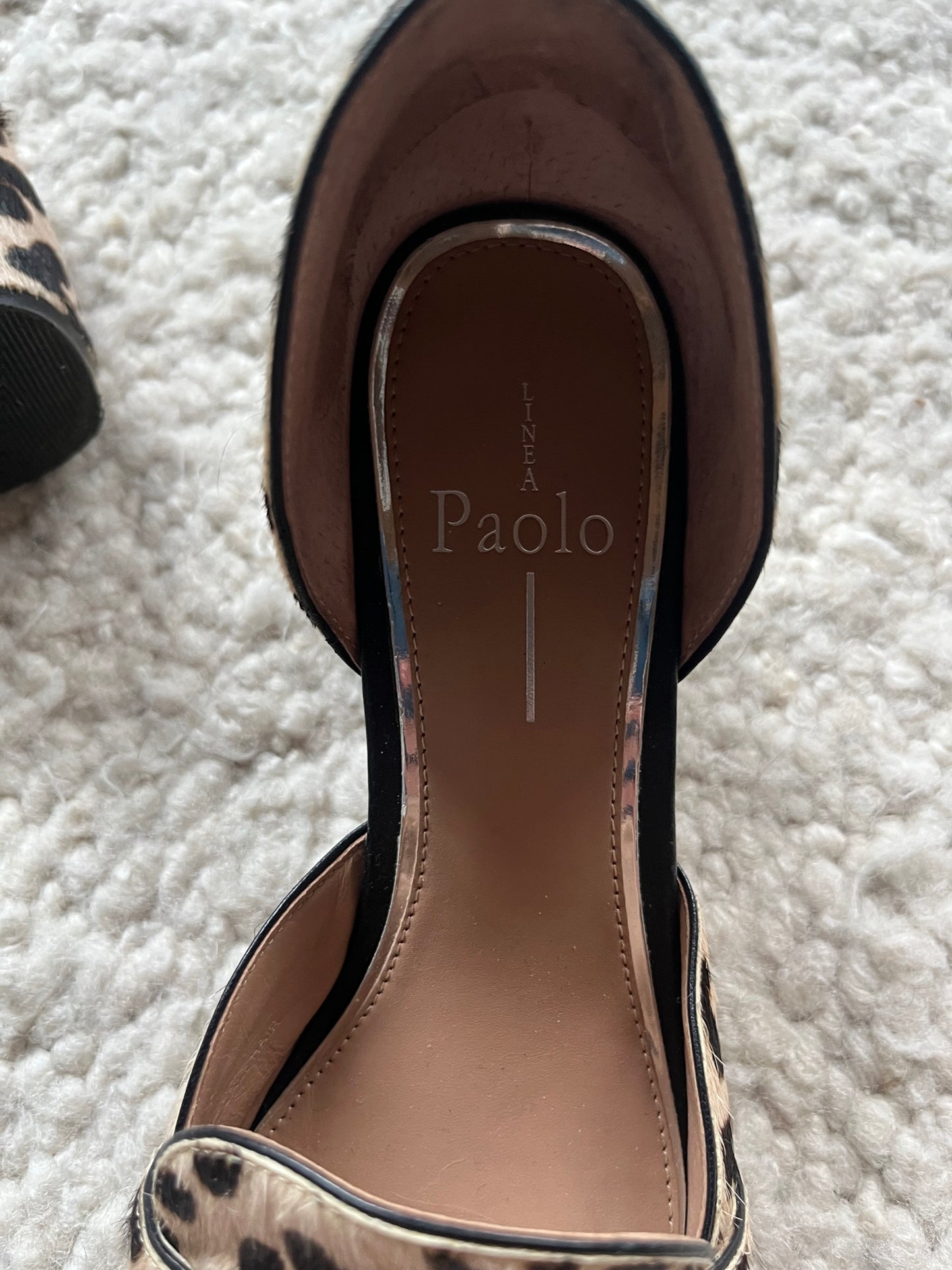 Cache Calf Hair Penny Loafers Size 6.5