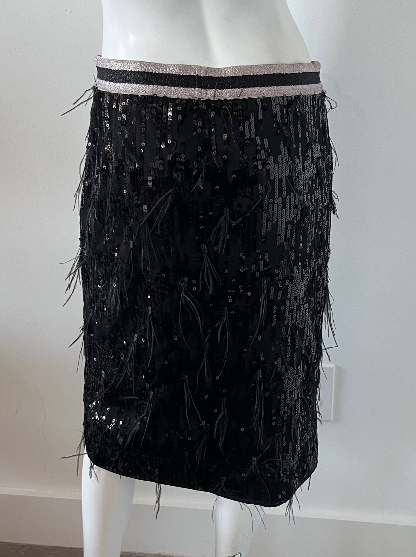 Rock Mit Pailleten Sequin Skirt Size 8