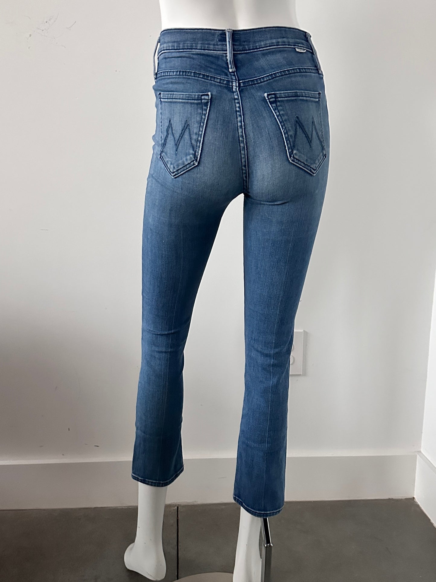 High Waisted Rascal Crop Jeans Size 25
