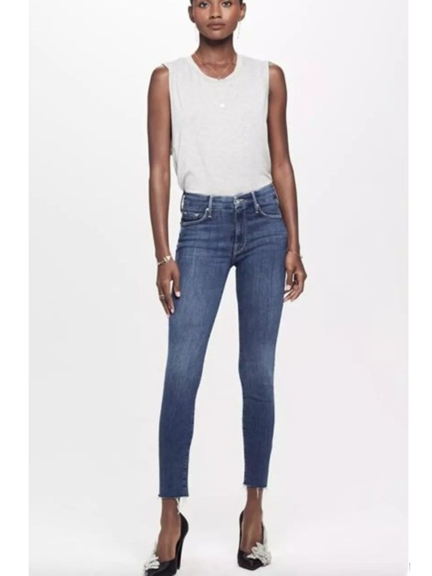Looker Ankle Fray Jeans Size 28