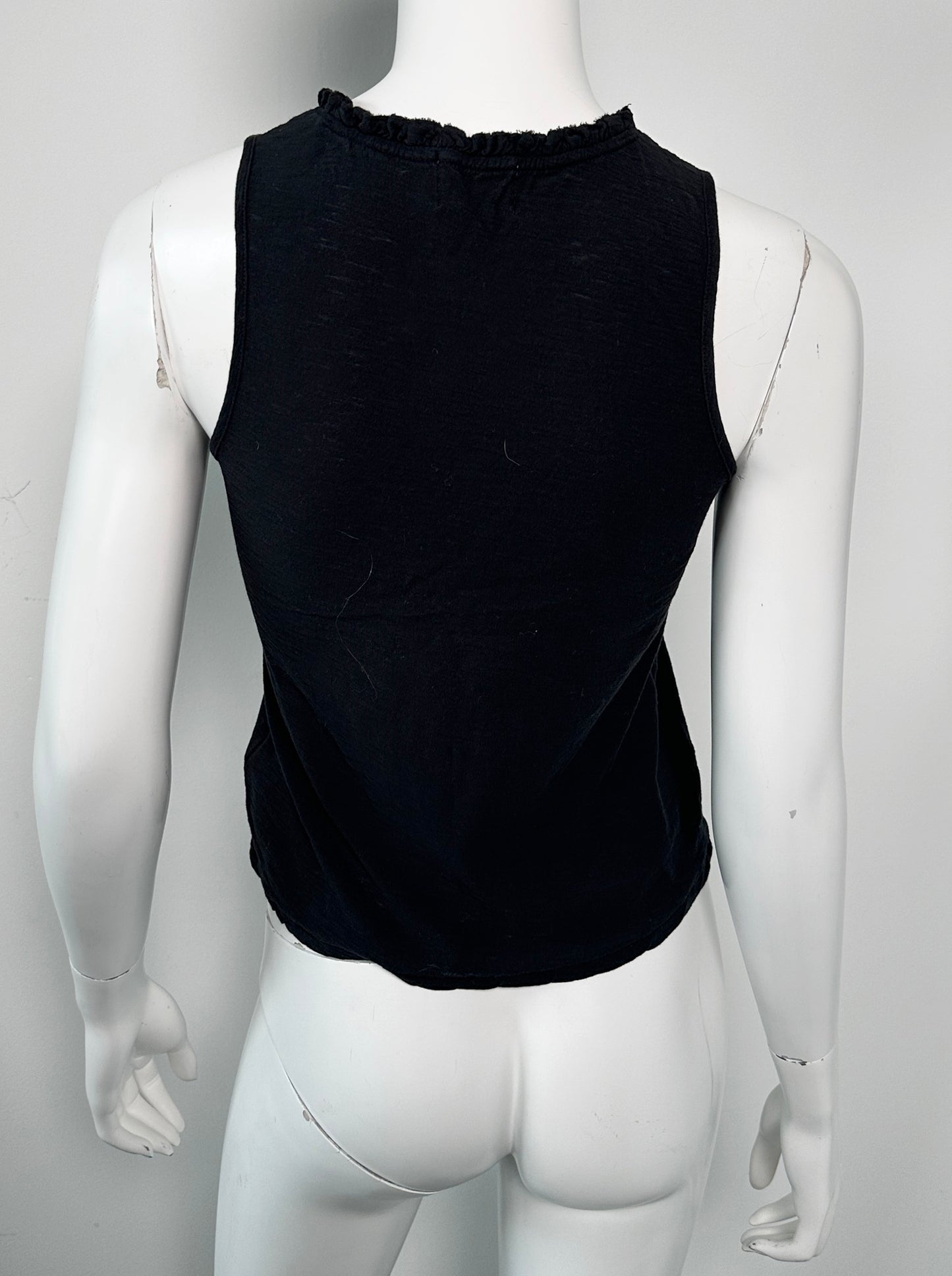 Janie Ruffle Neck Tank Size XS