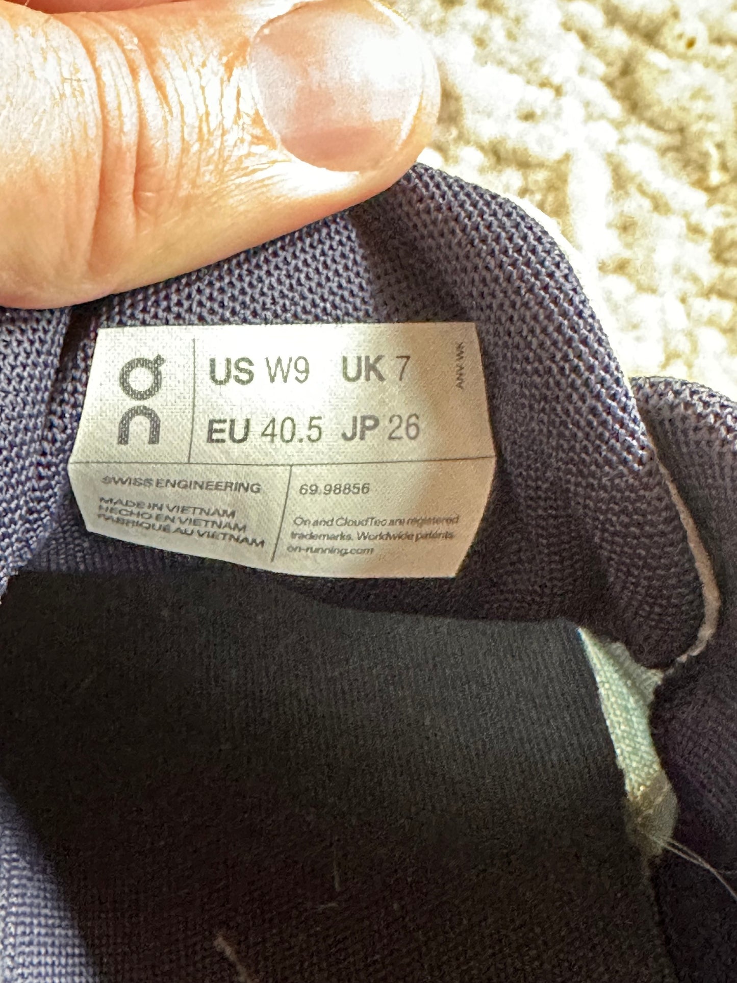 Cloud Running Shoes Size 9