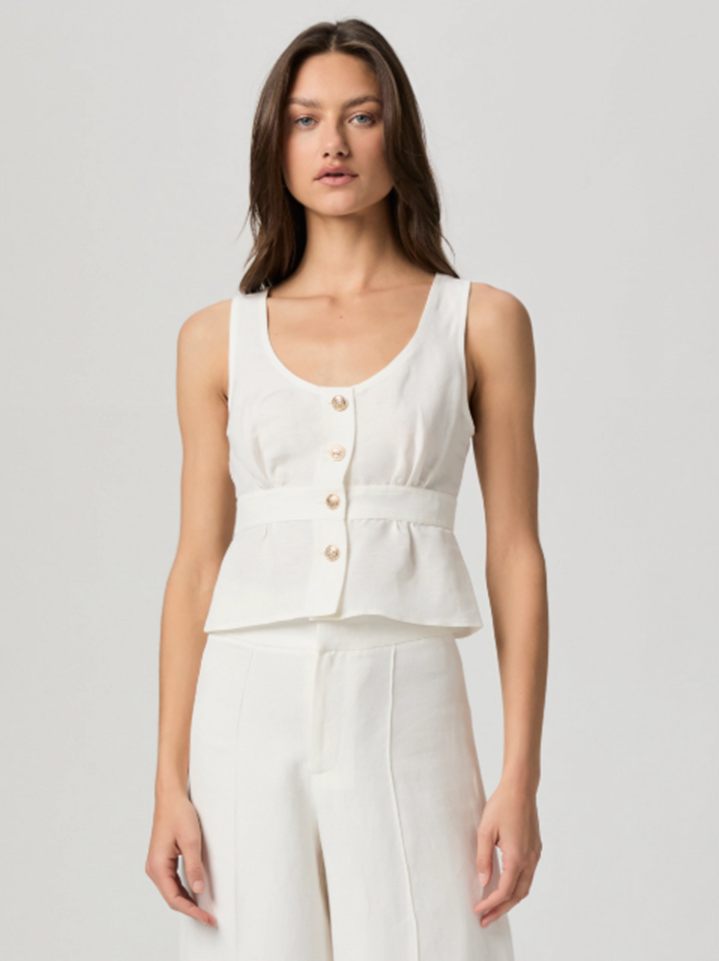 Caine Linen Top Size 00 NWT