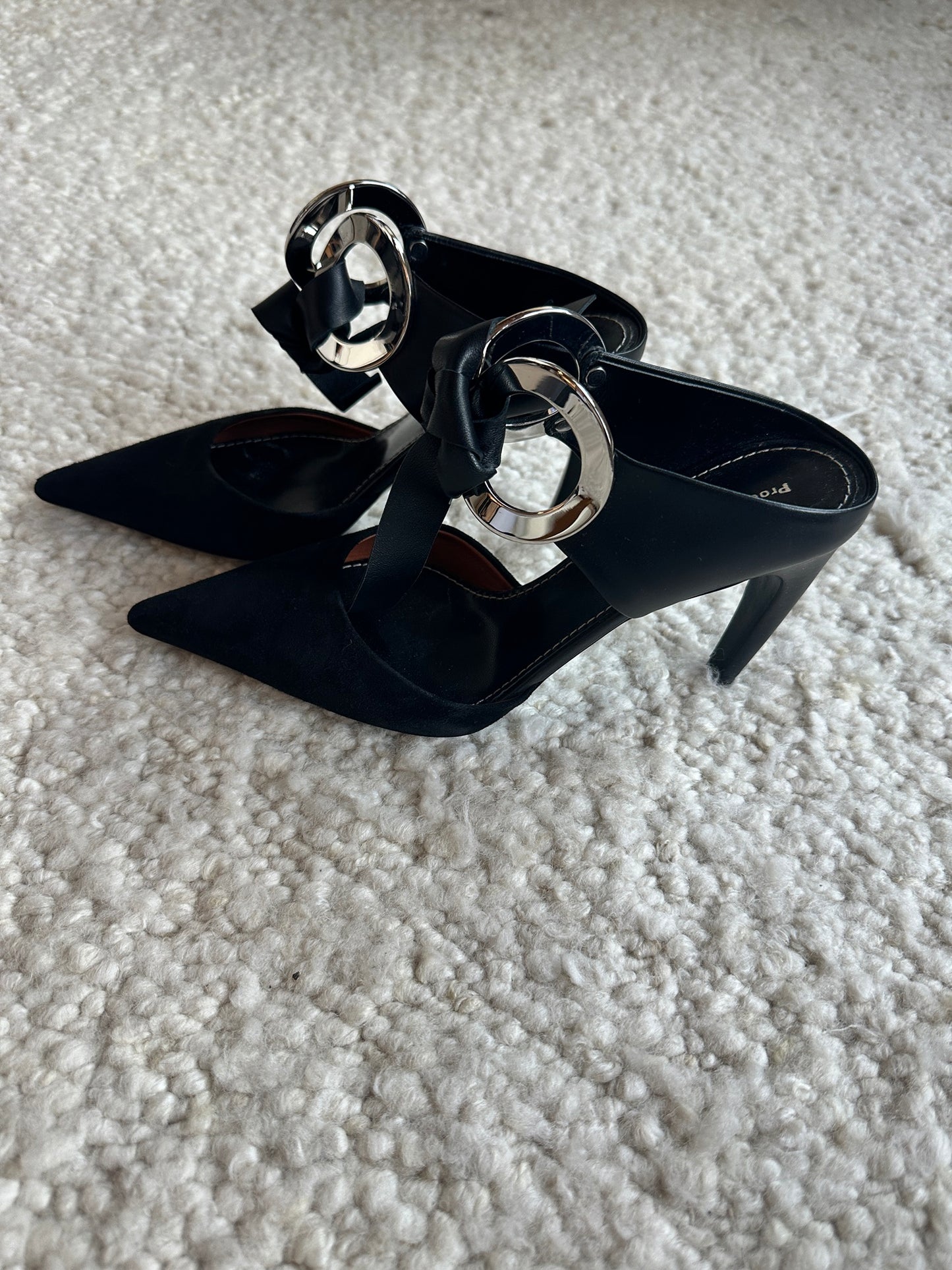 Calf Ring Mules Size 37