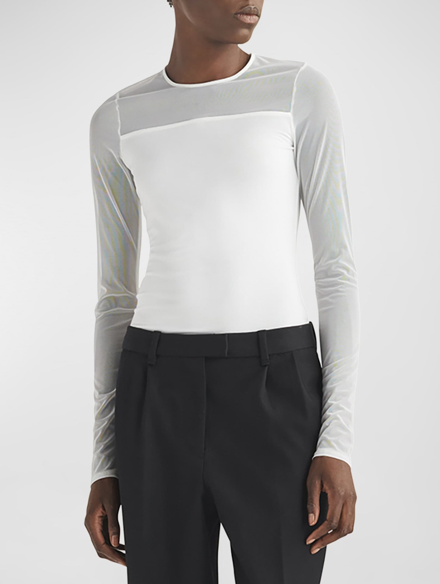 Luca Mix Media Long Sleeve Top Size Small NWT