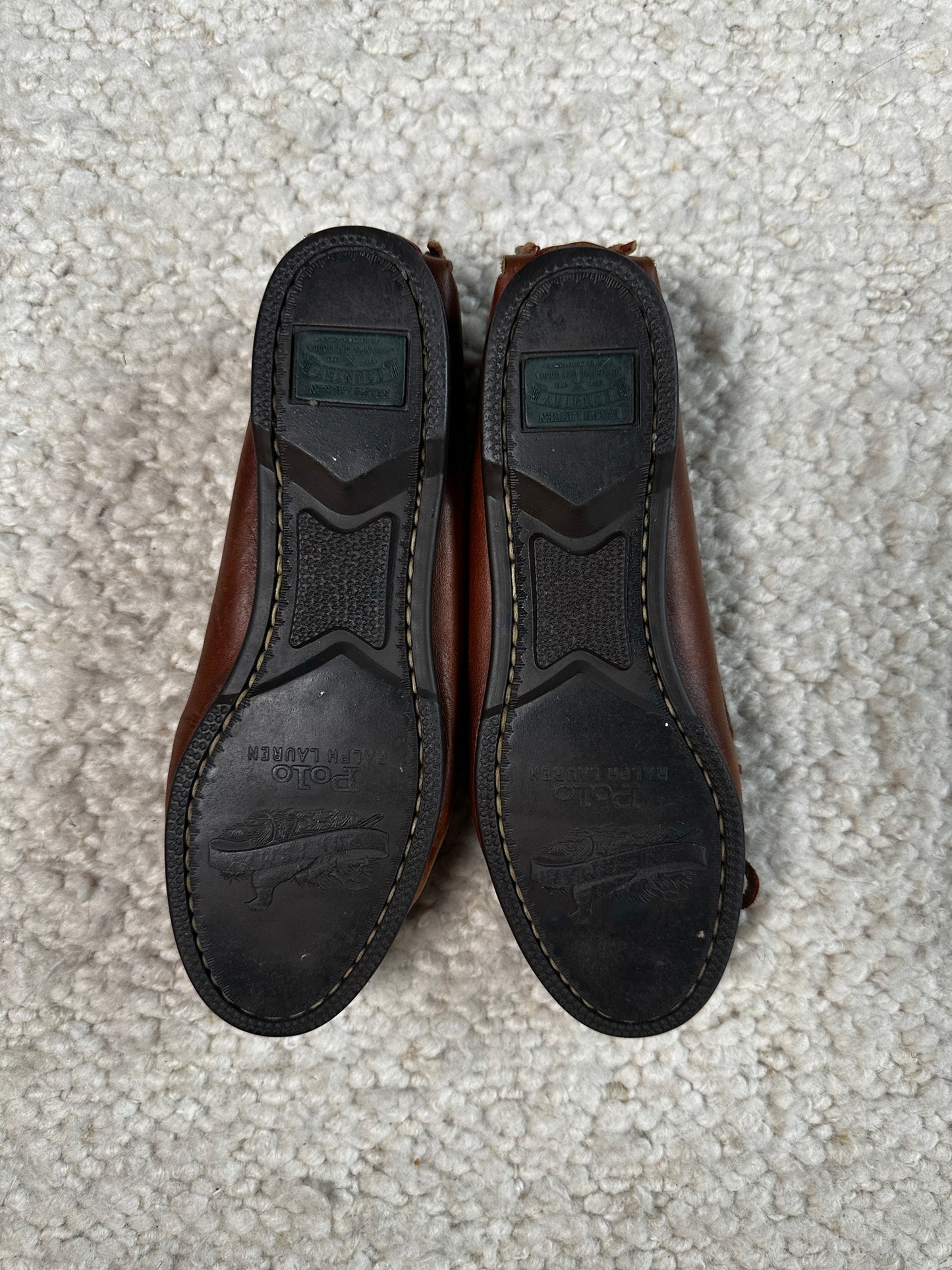 Leather Boat Shoes Size 7