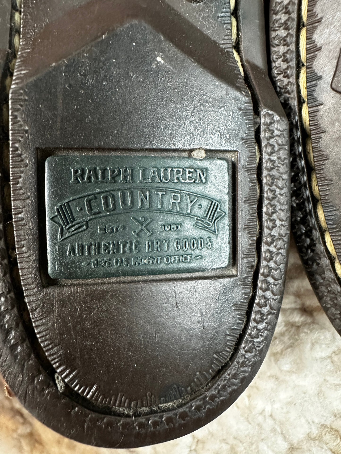 Leather Boat Shoes Size 7