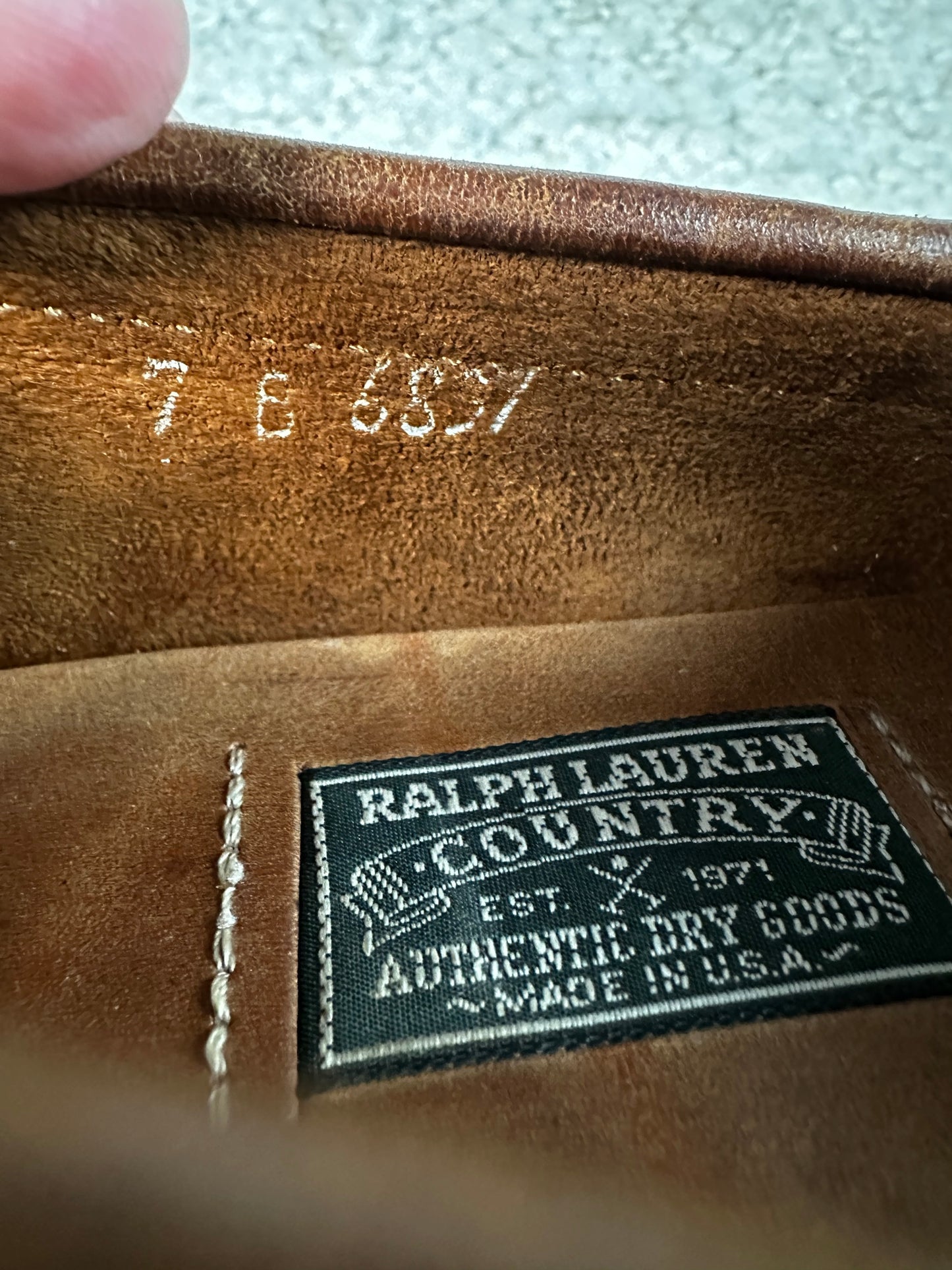 Leather Boat Shoes Size 7