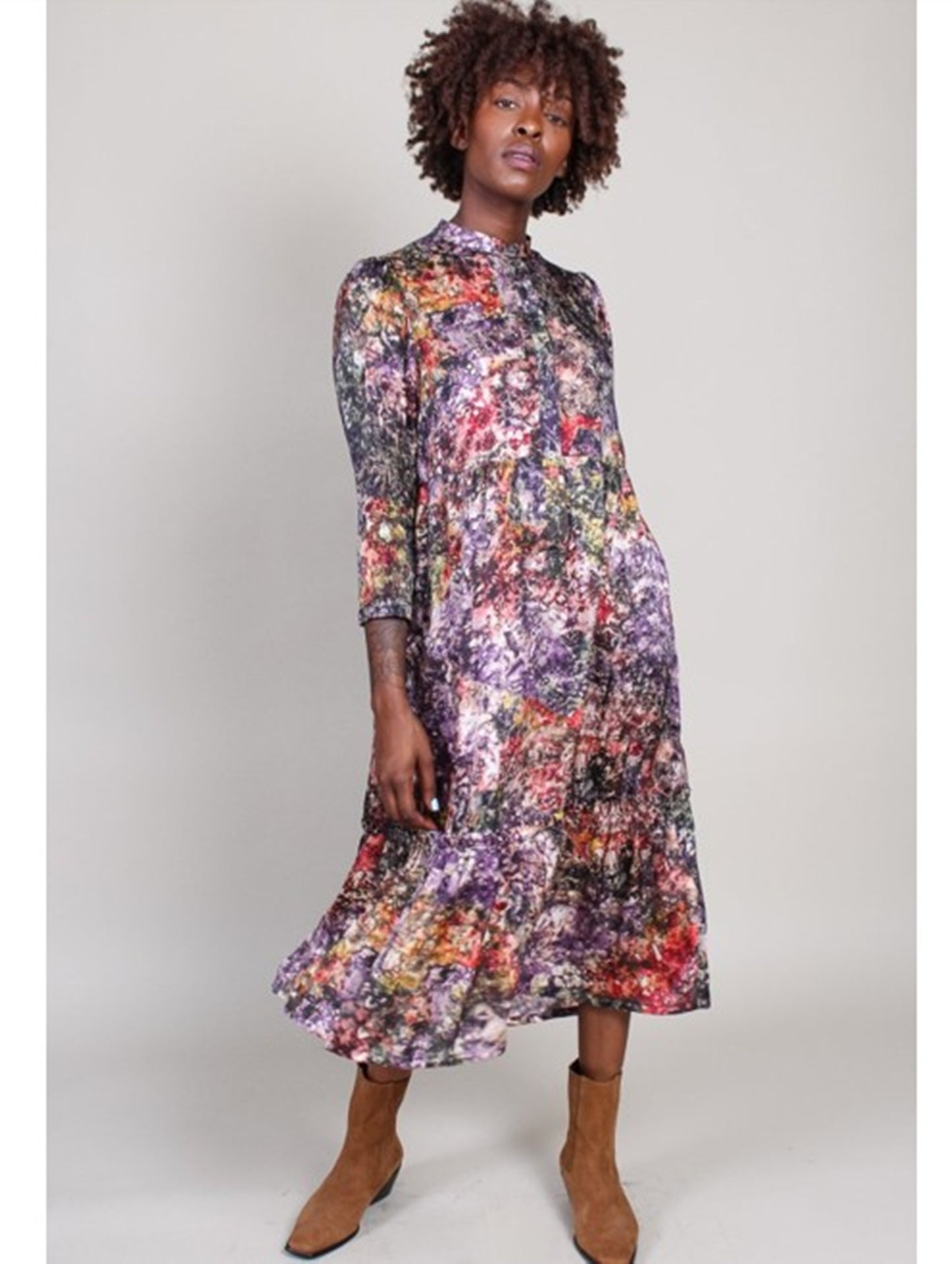 Twila Silk Midi Dress Size 0