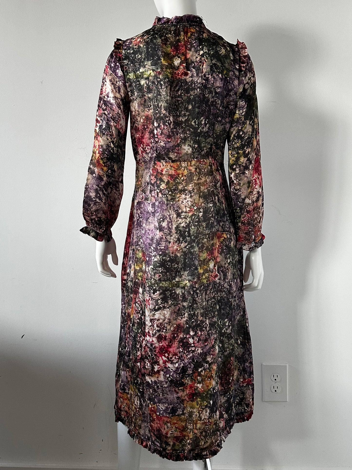 Twila Silk Midi Dress Size 0