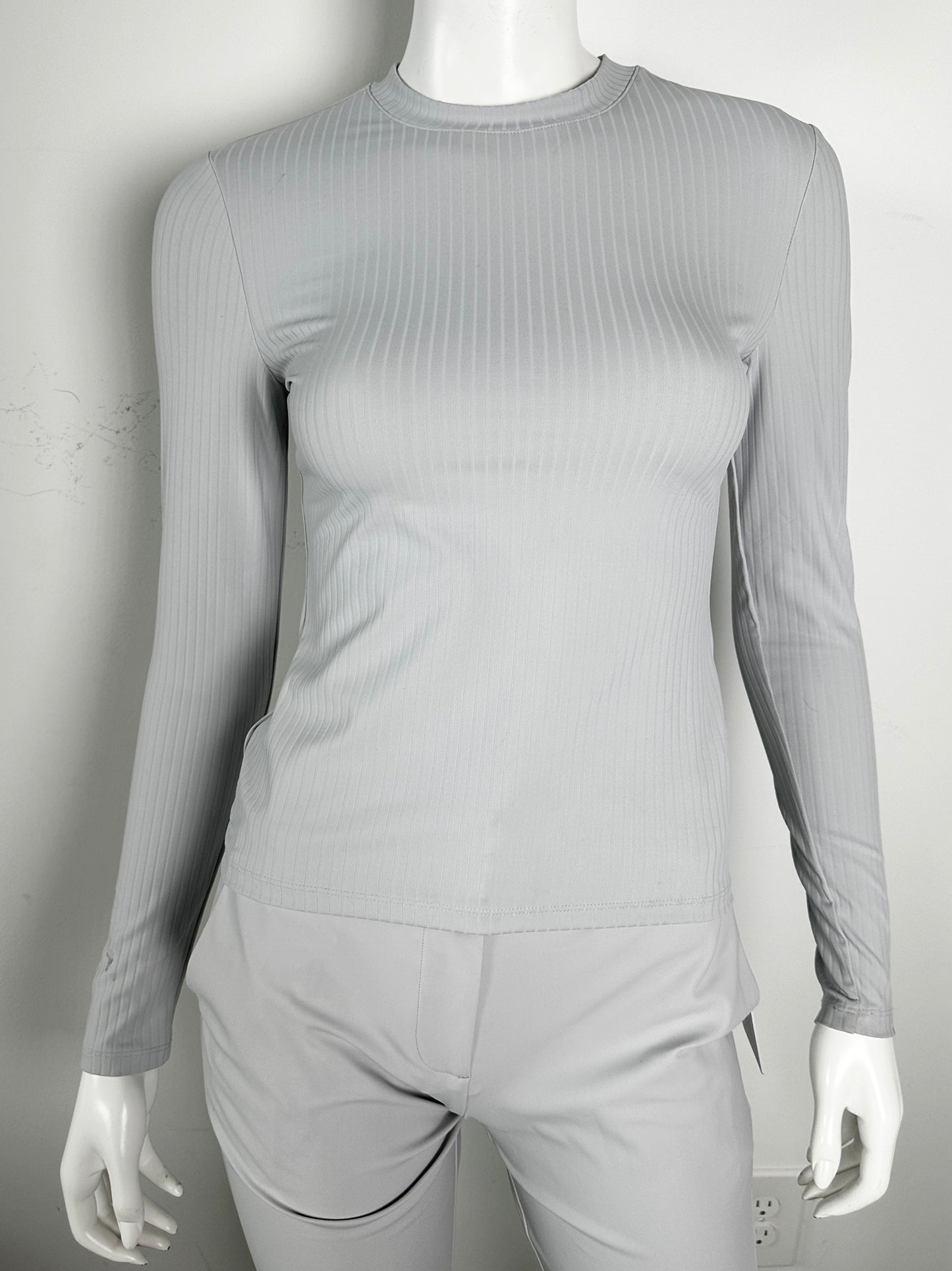 Modern Ribbed Long Sleeve Tee Size XS NWT