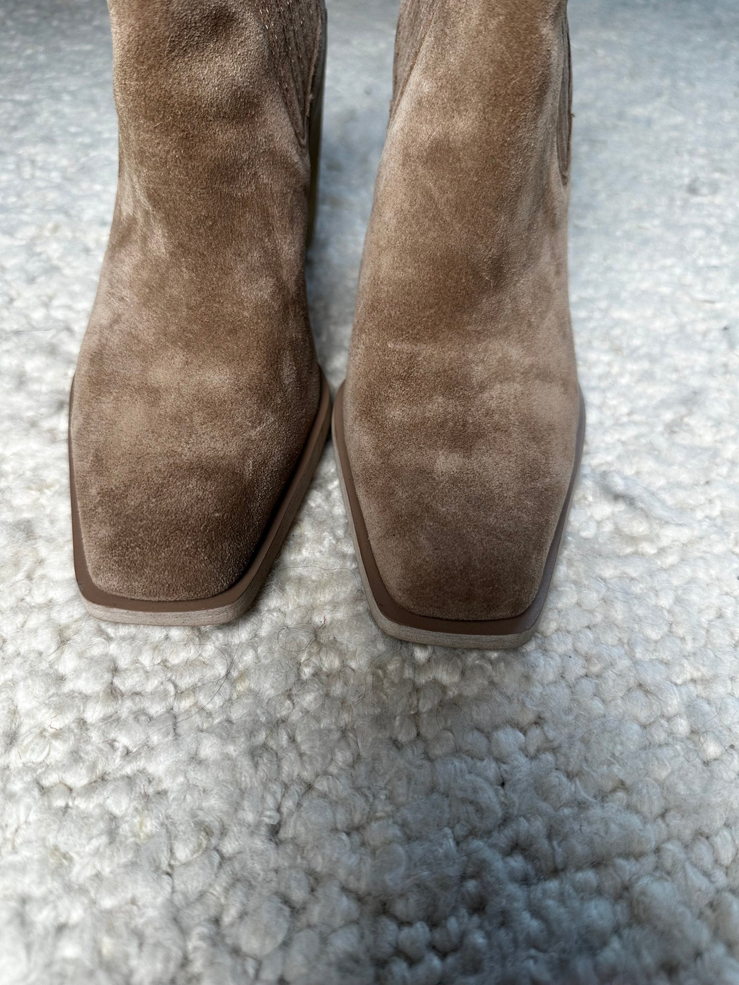 Emalia Suede Booties Size 7.5