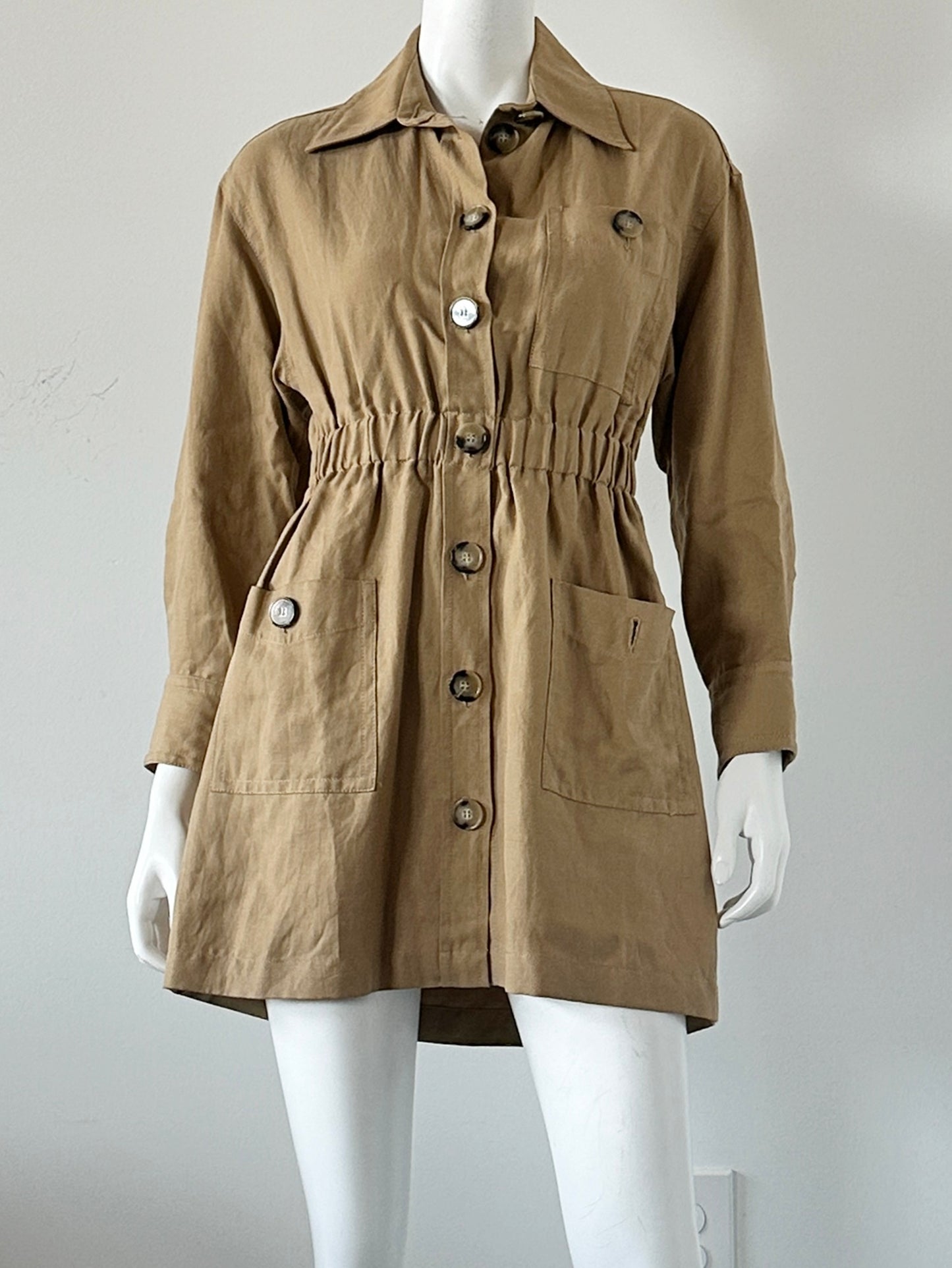 Button Front Shirt Dress Size Small