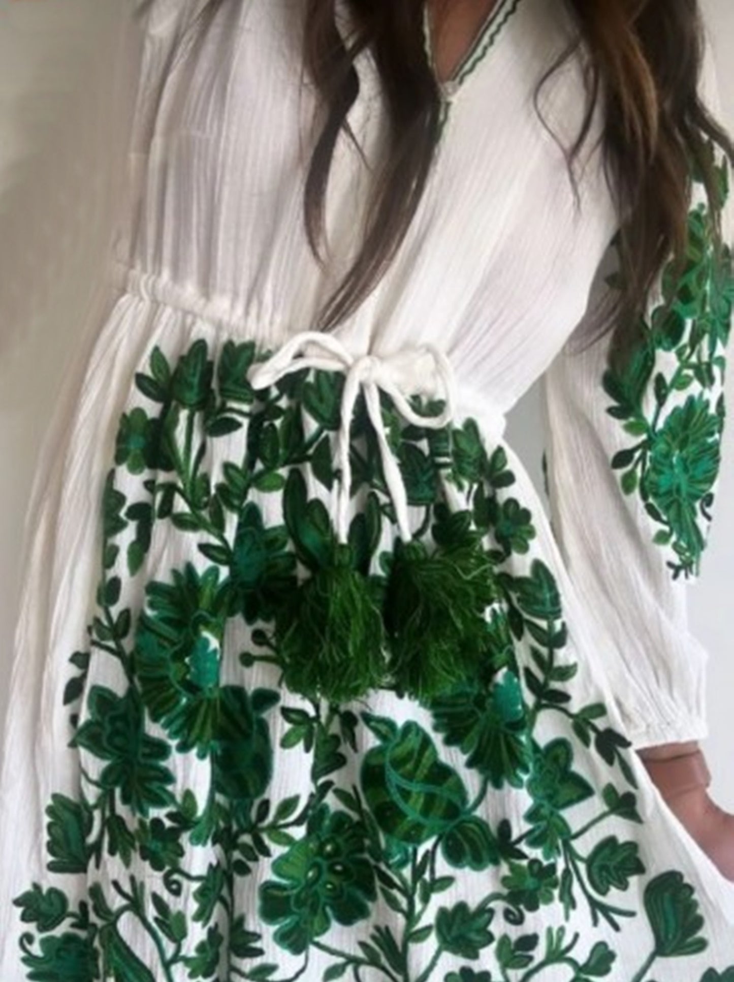 Naomi Embroidered Dress Size Medium