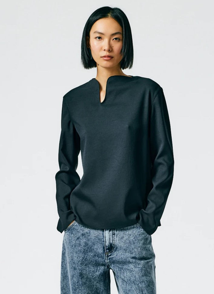 Squiggle Neck Long Sleeve Top Size 0
