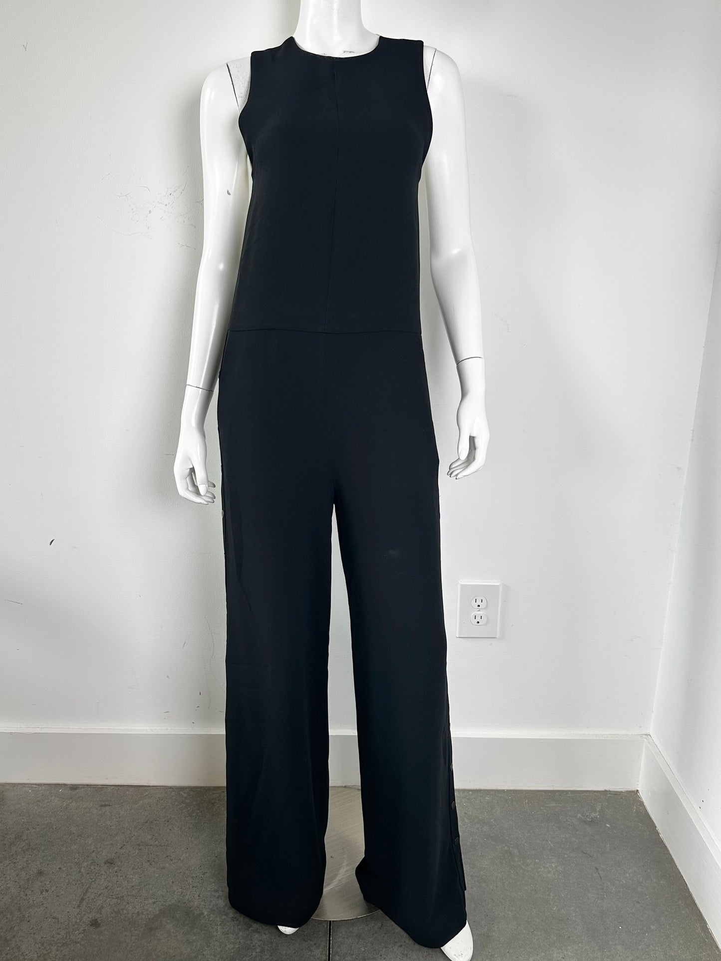 Two Tone Crepe Jumpsuit Size 0