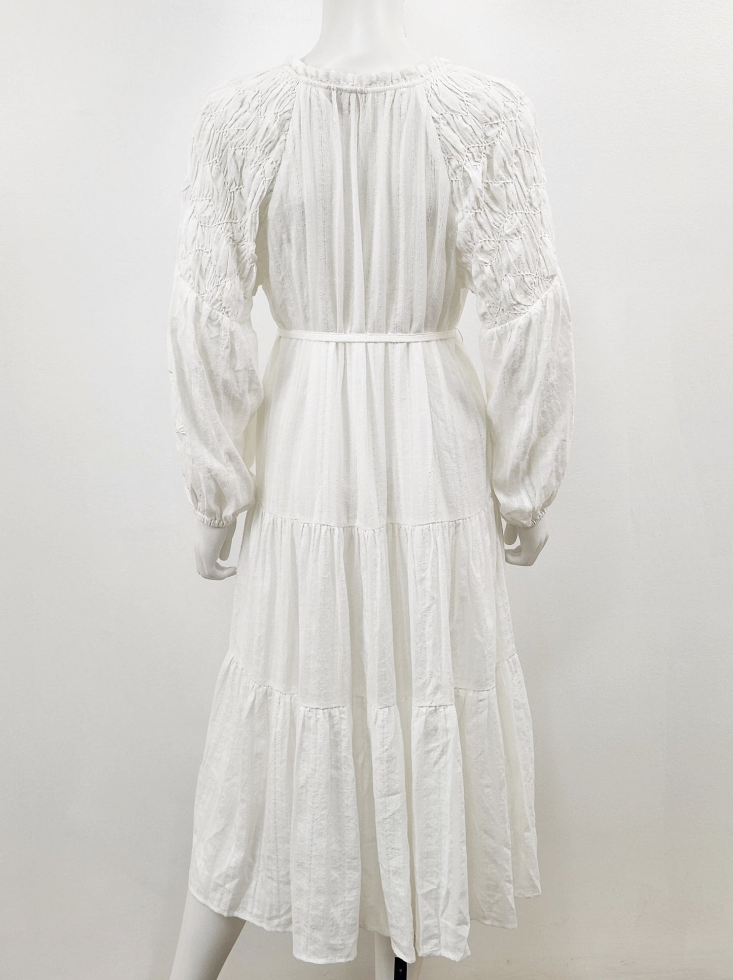 Lace Tiered Midi Dress Size 6