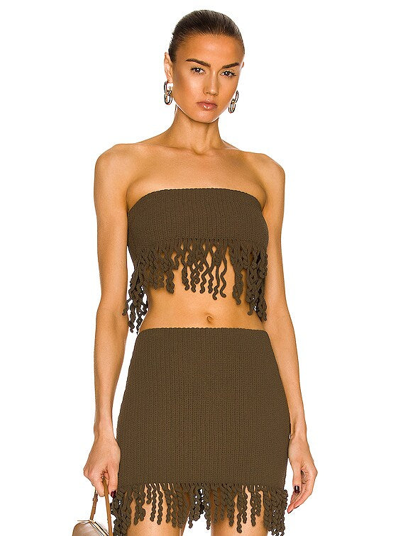 Wave Crochet Bandeau Size XS NWT