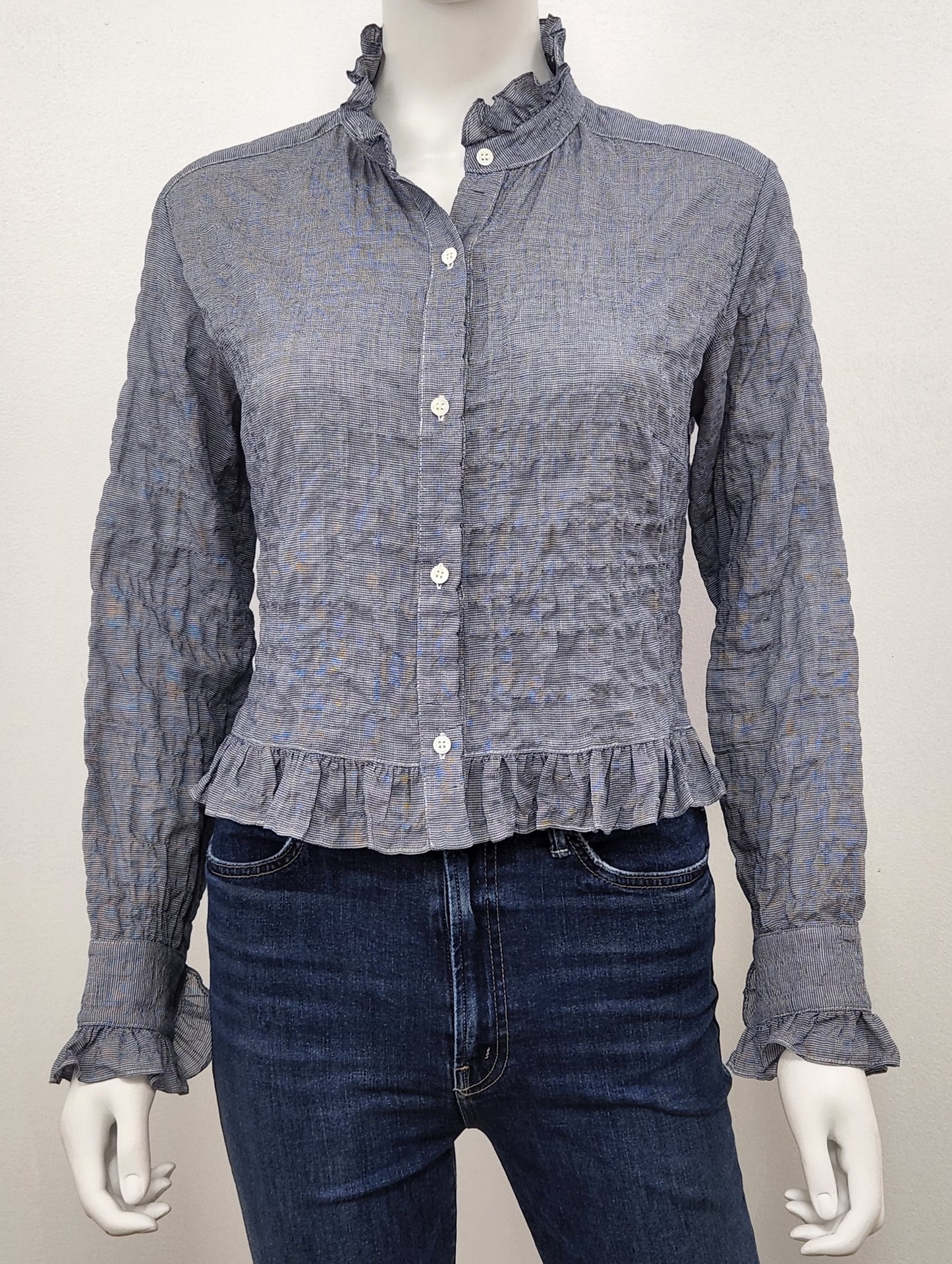 Nicki Ruffle Crop Top Size Small