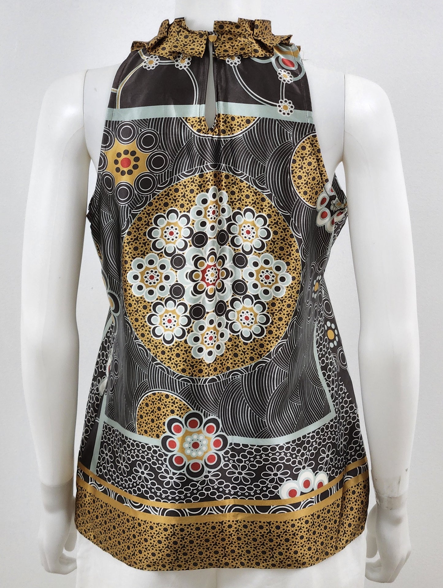 Printed Sleeveless Top Size 4