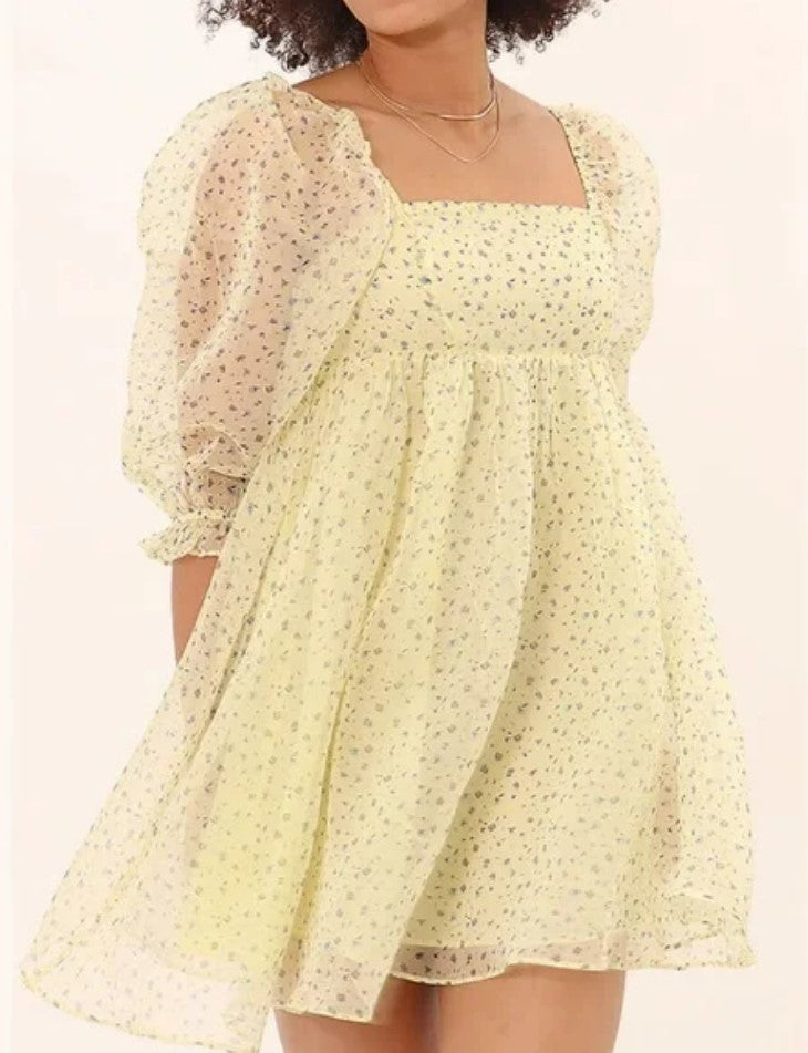 Baby Doll Floral Dress Size Small