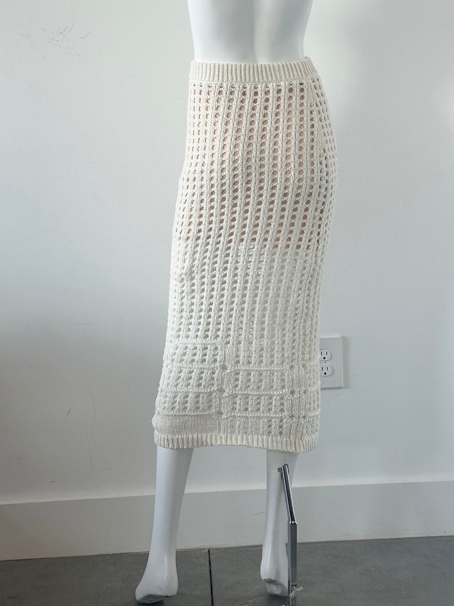 Christina Open Stitch Midi Skirt Size XS