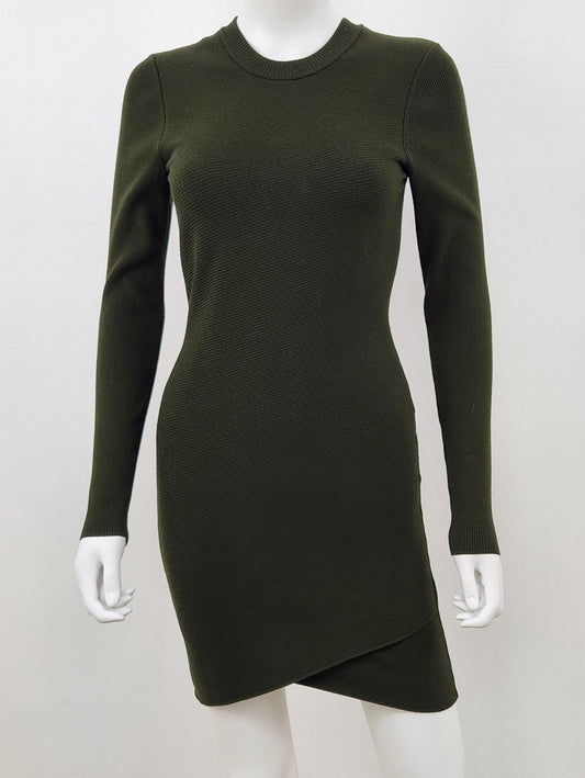 Long Sleeve Wrap Mini Dress Size Small